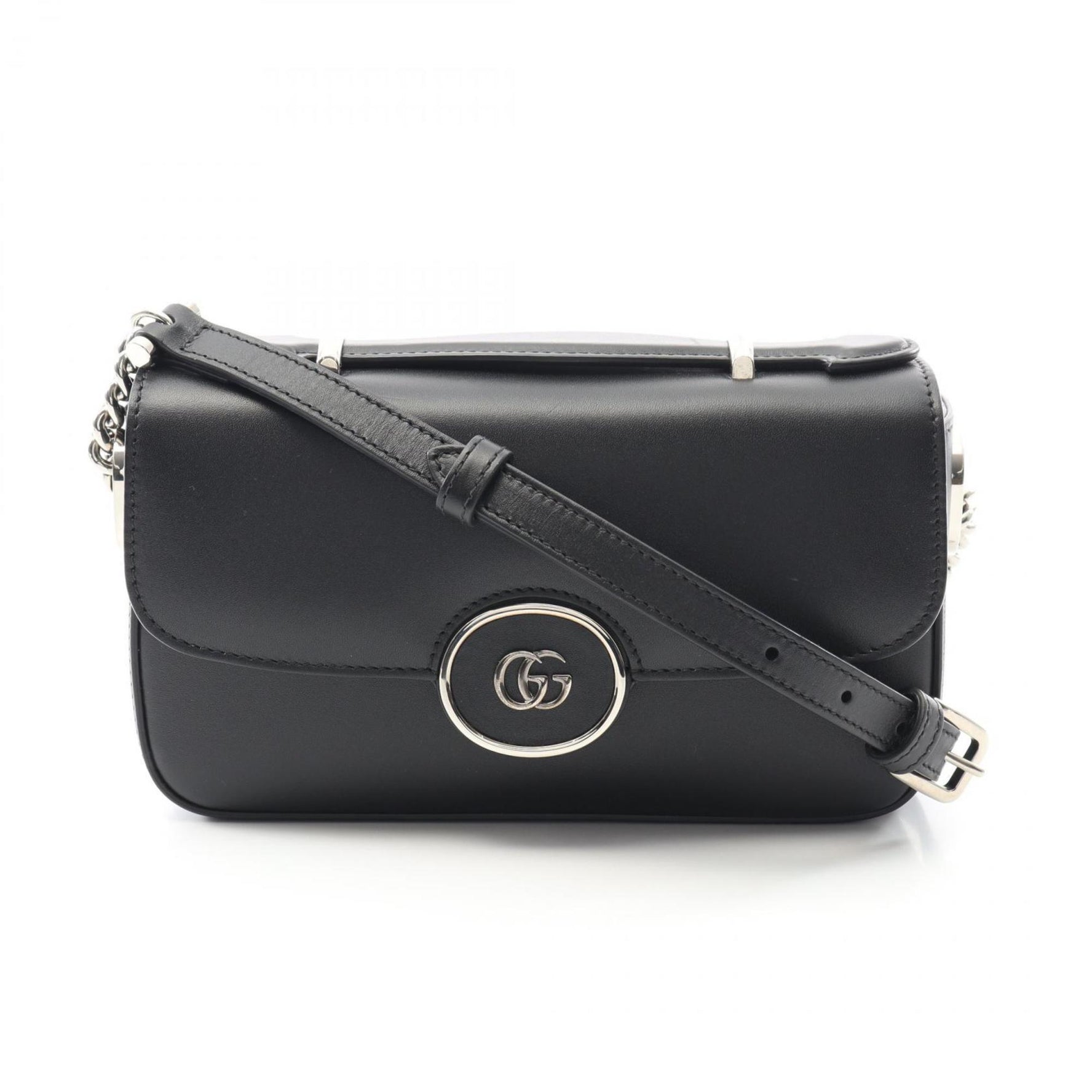 Gucci Double G Shoulder Bag, Leather