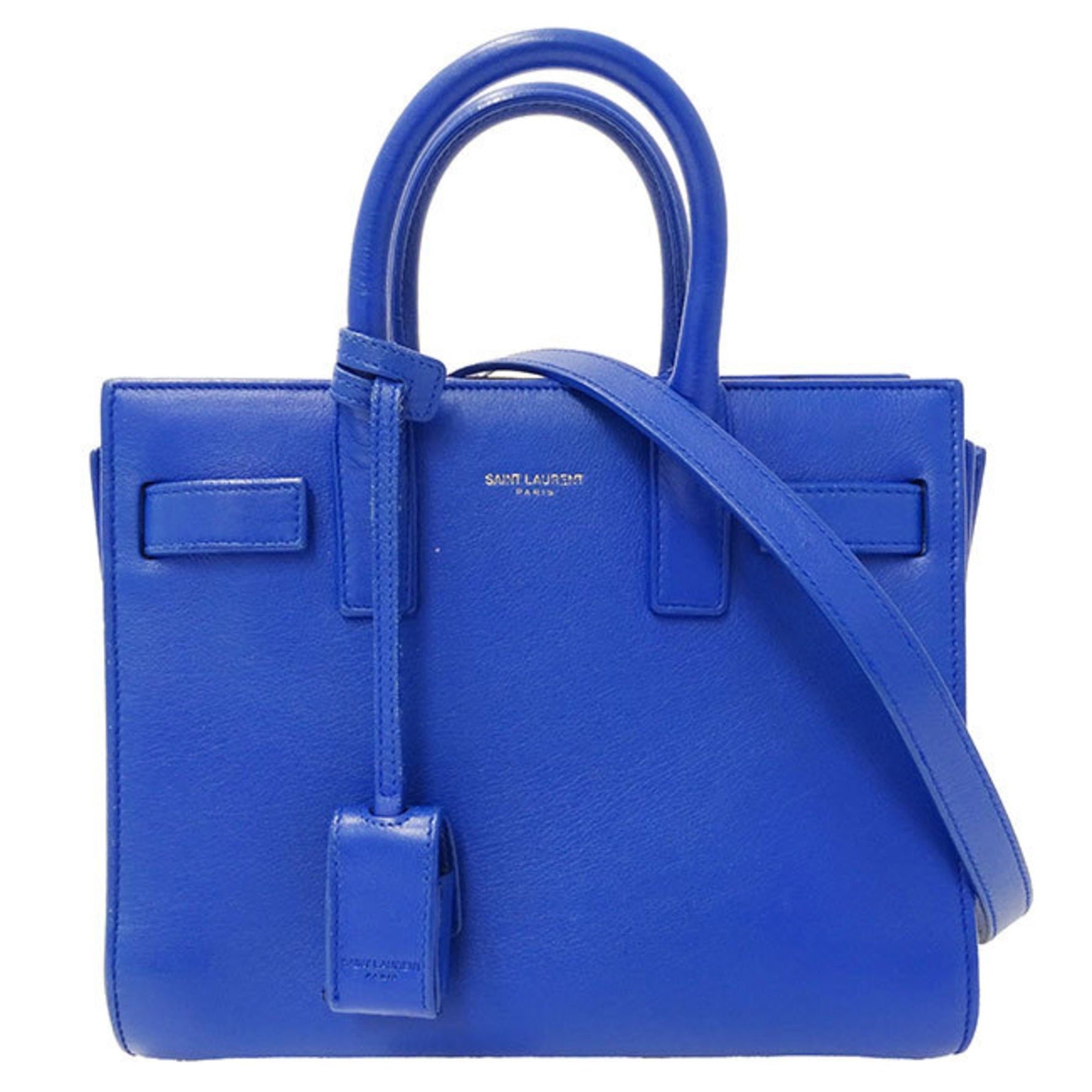 Saint Laurent SAINT LAURENT Bags Women's Handbags Shoulder 2way Leather Sac du Jour Nano Blue