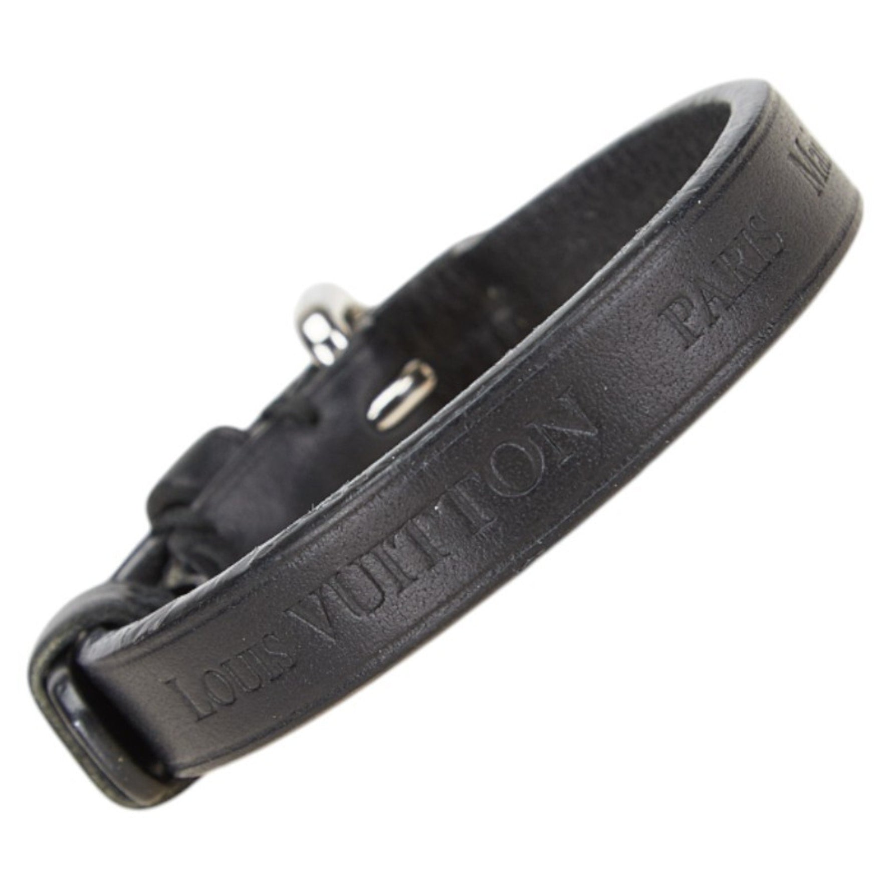 Louis Vuitton bracelet in leather .
