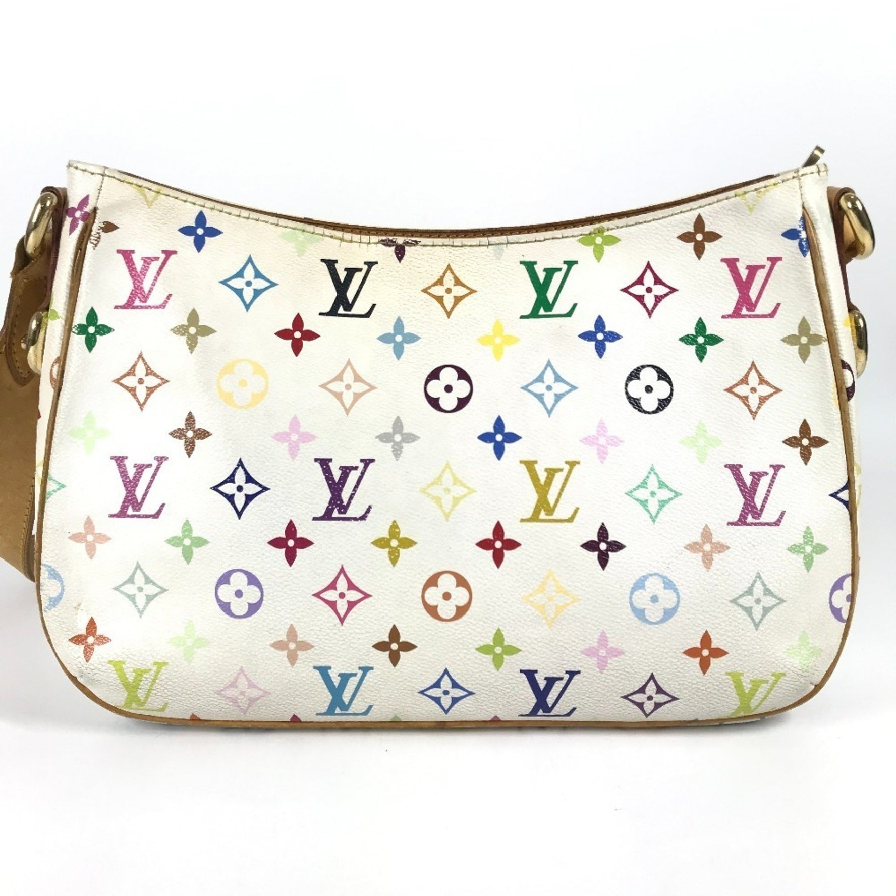 Louis Vuitton Monogram Multicolor Lodge GM Bag Crossbody Shoulder Canvas Blanc White