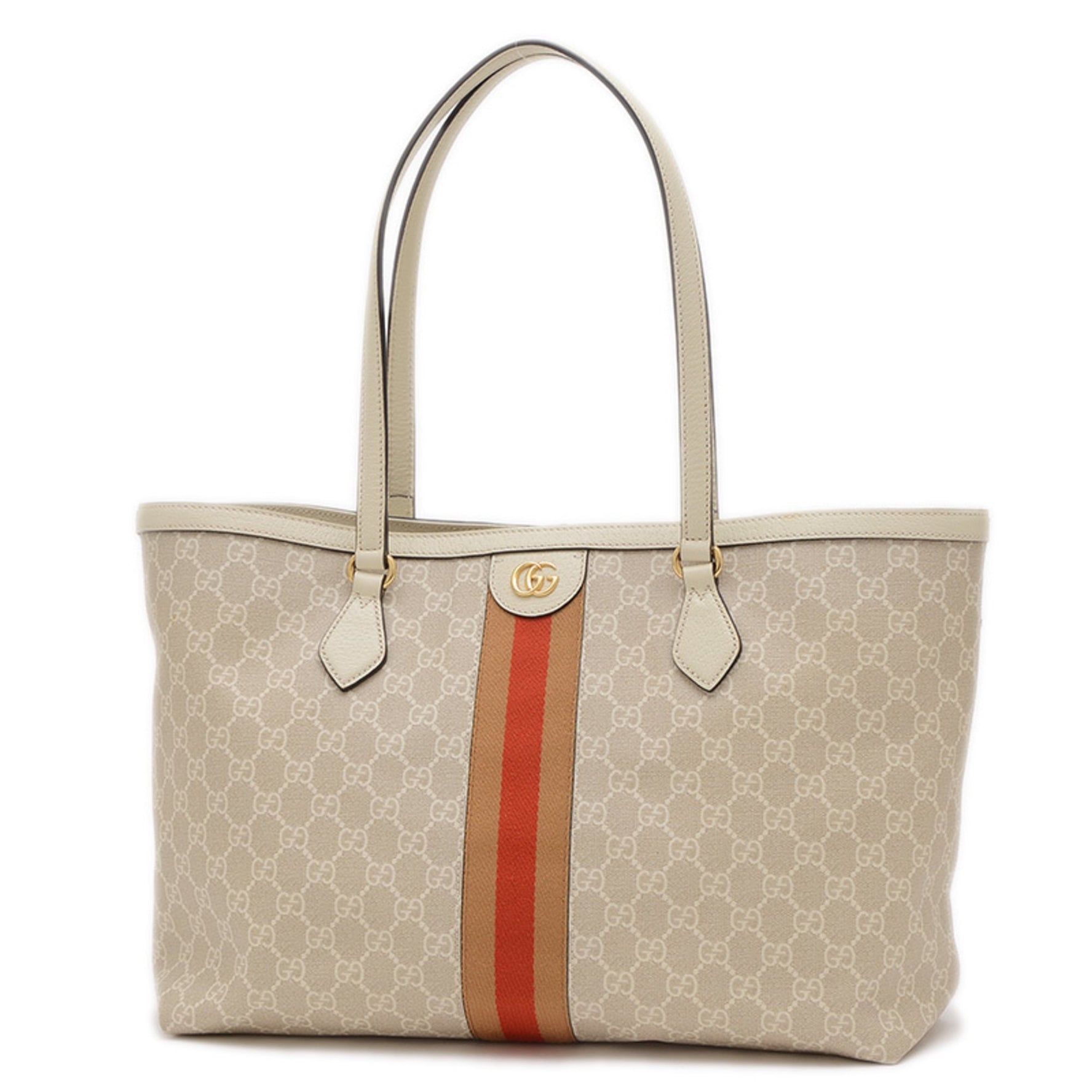 Gucci GG Supreme Off-White Large Tote Bag Beige