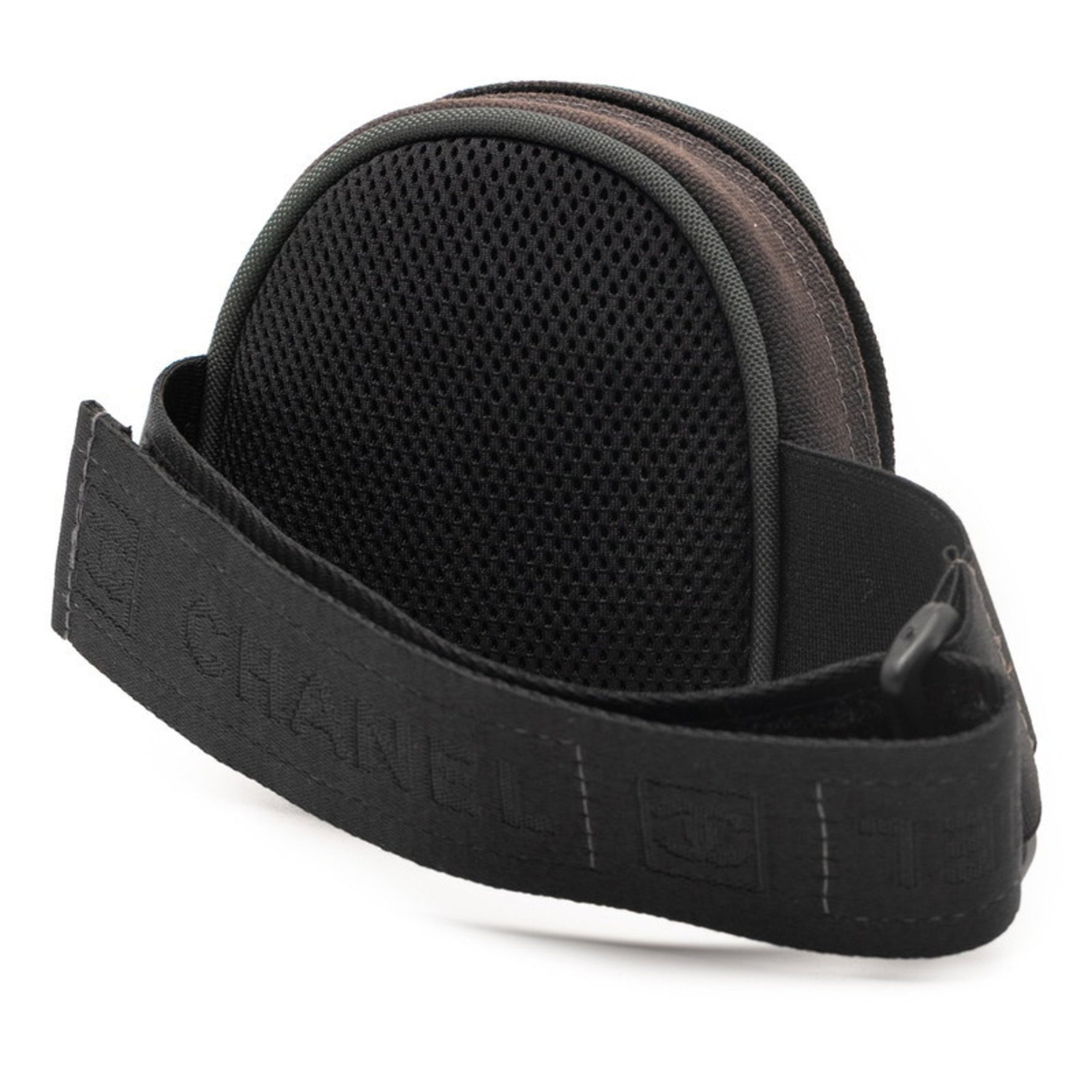 Chanel Sport Line Coco Mark Pouch, Arm Black/Green Canvas