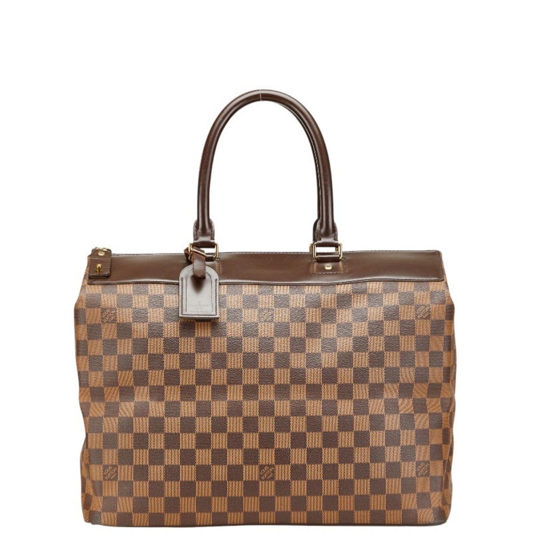 Louis Vuitton Damier Greenwich PM Boston Bag PVC Leather