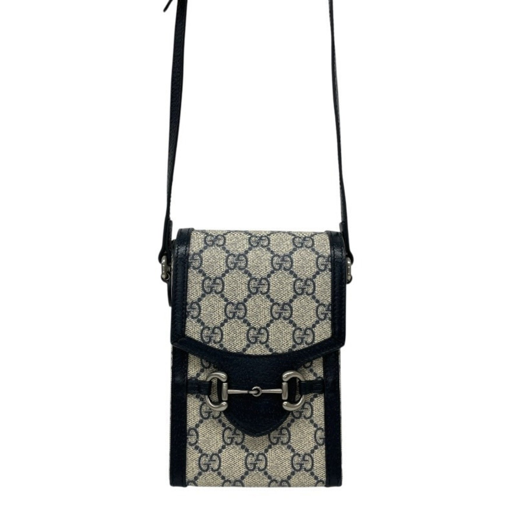 GUCCI GG Supreme Pochette Shoulder Bag and Horsebit Leather Smartphone Pouch Men