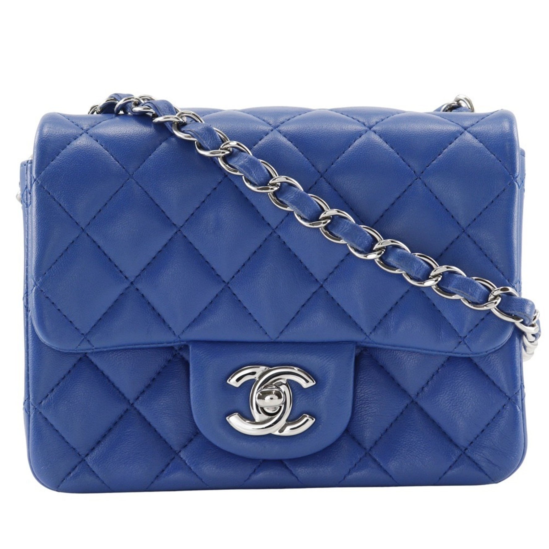 CHANEL Chain Shoulder Bag Matelasse Lambskin Turnlock ChainShoulder