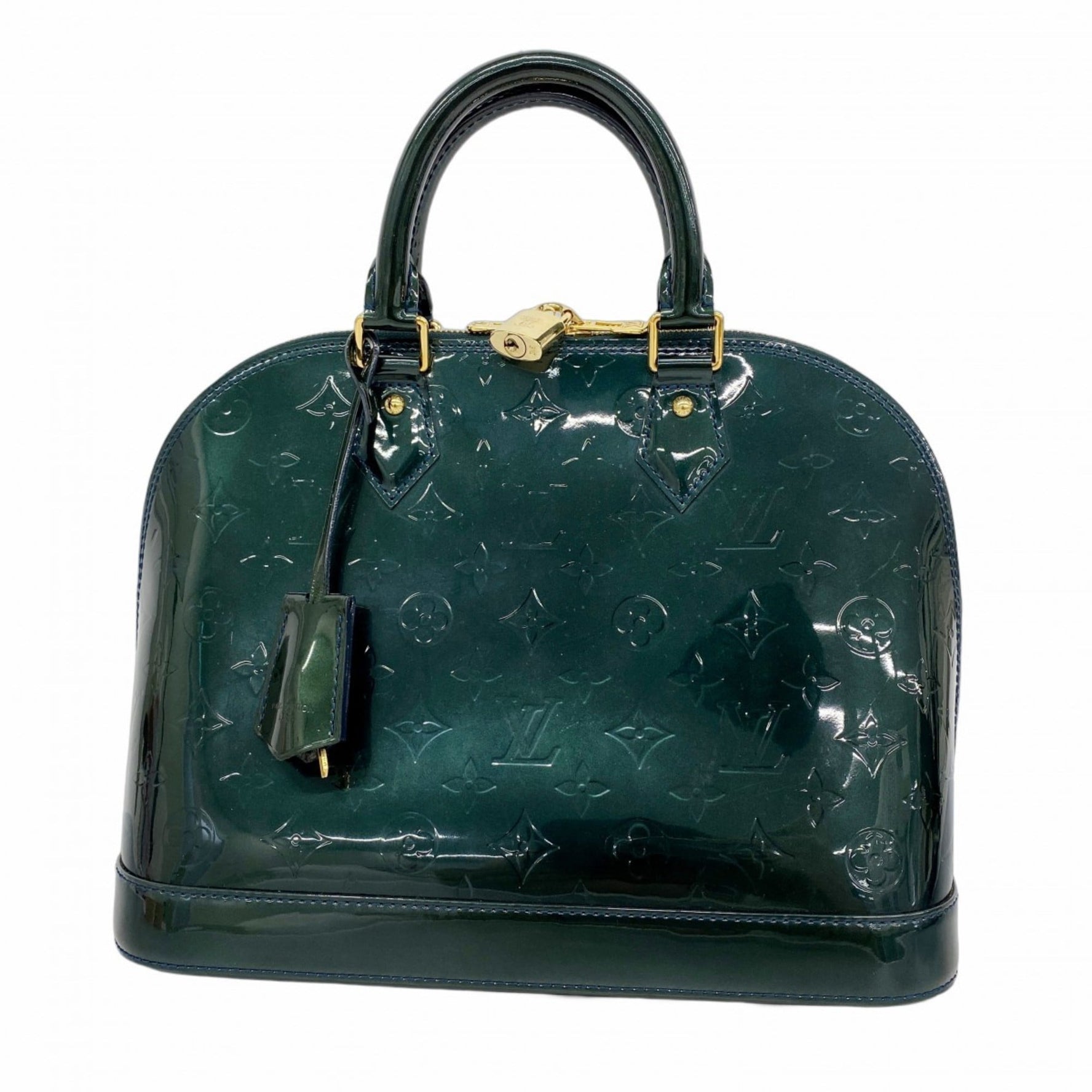 Louis Vuitton Vernis Alma PM Handbag Bleu Nuit