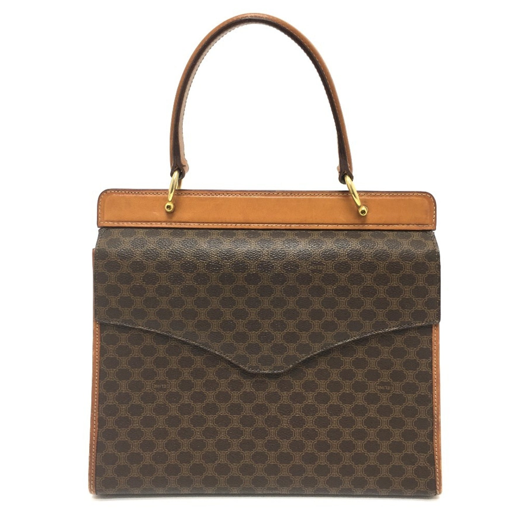 CELINE Macadam One-Handle Handbag/Shoulder Bag in PVC/Leather
