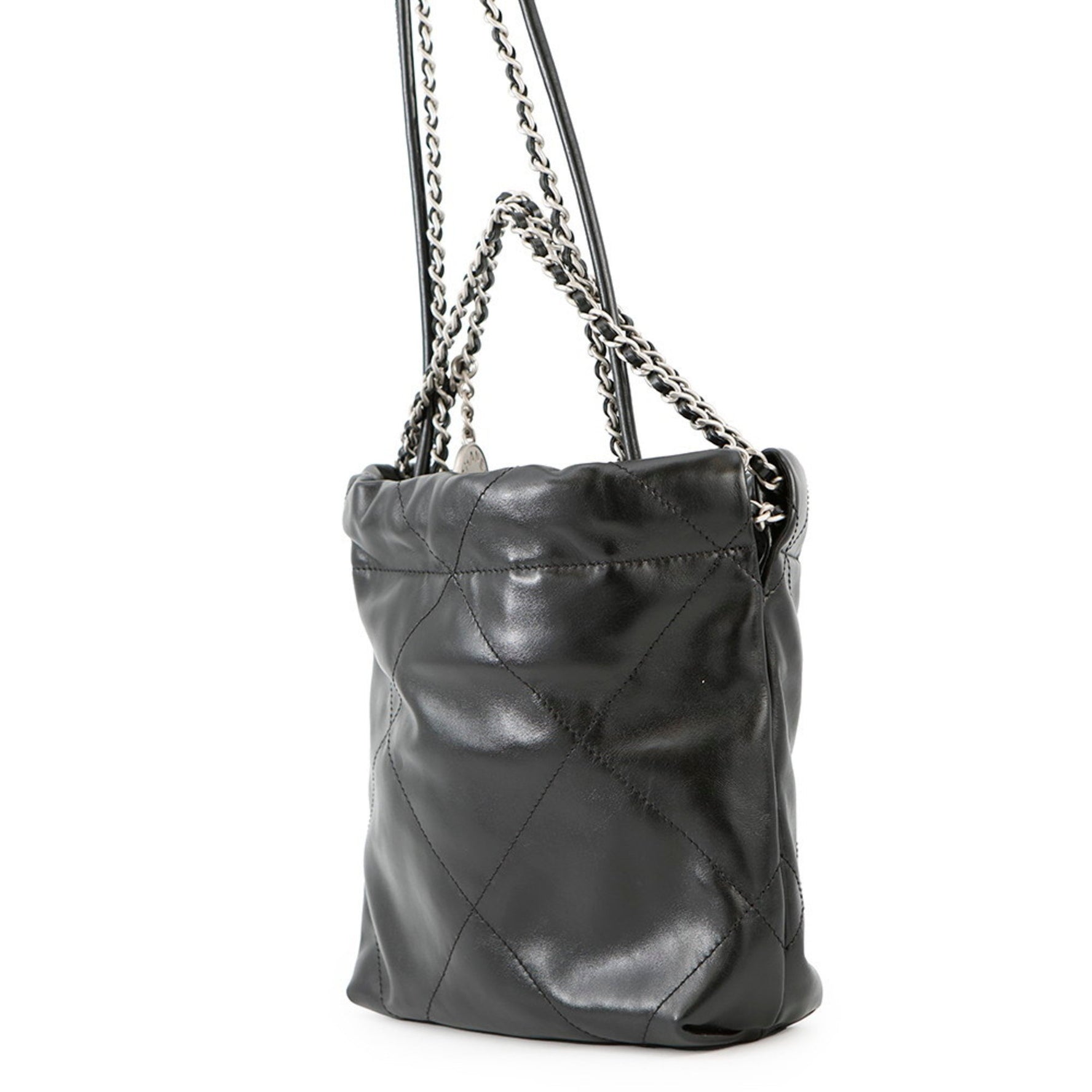CHANEL 22 Mini Handbag with Coco Mark, Shiny Calfskin Leather