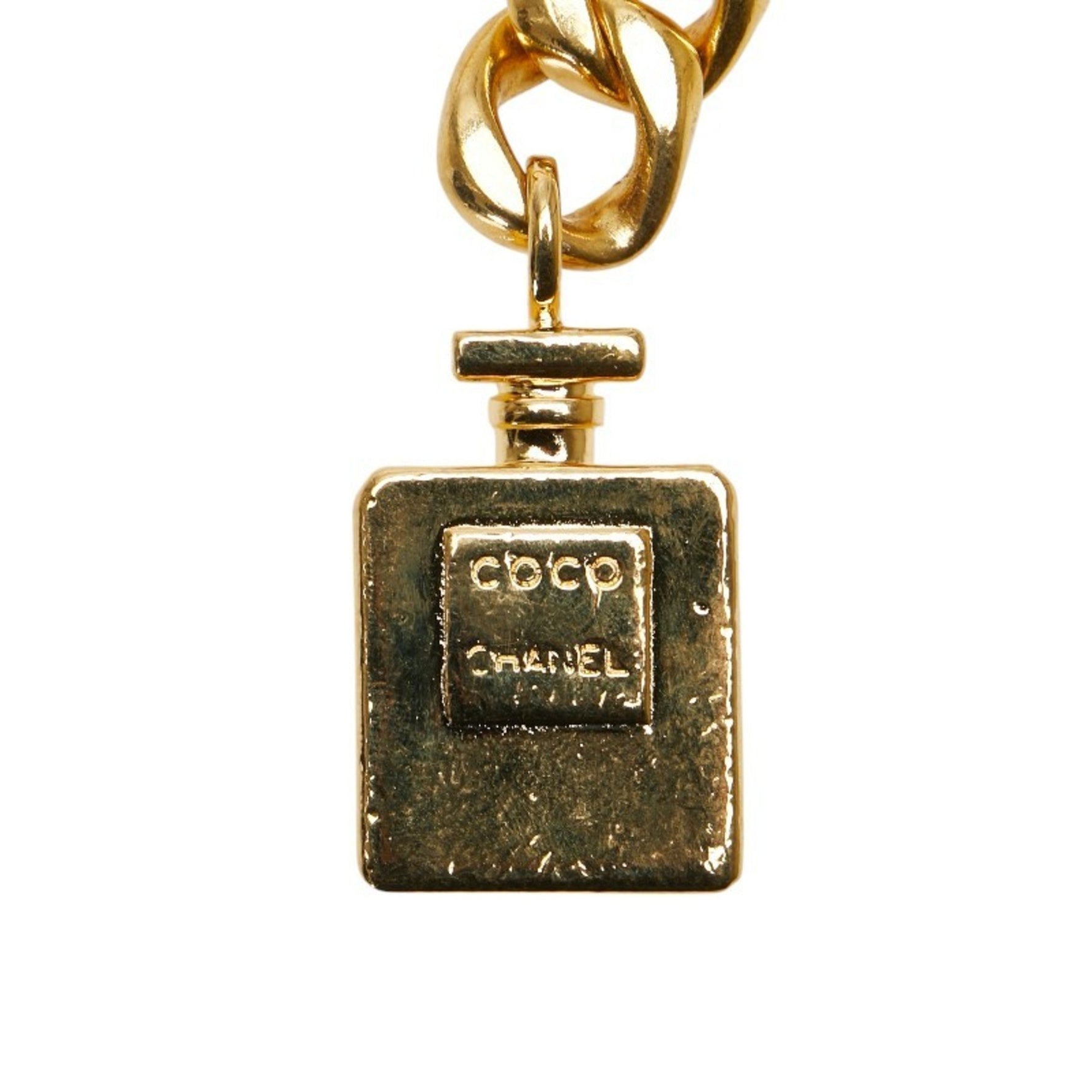 Chanel logo perfume chain belt plated ladies