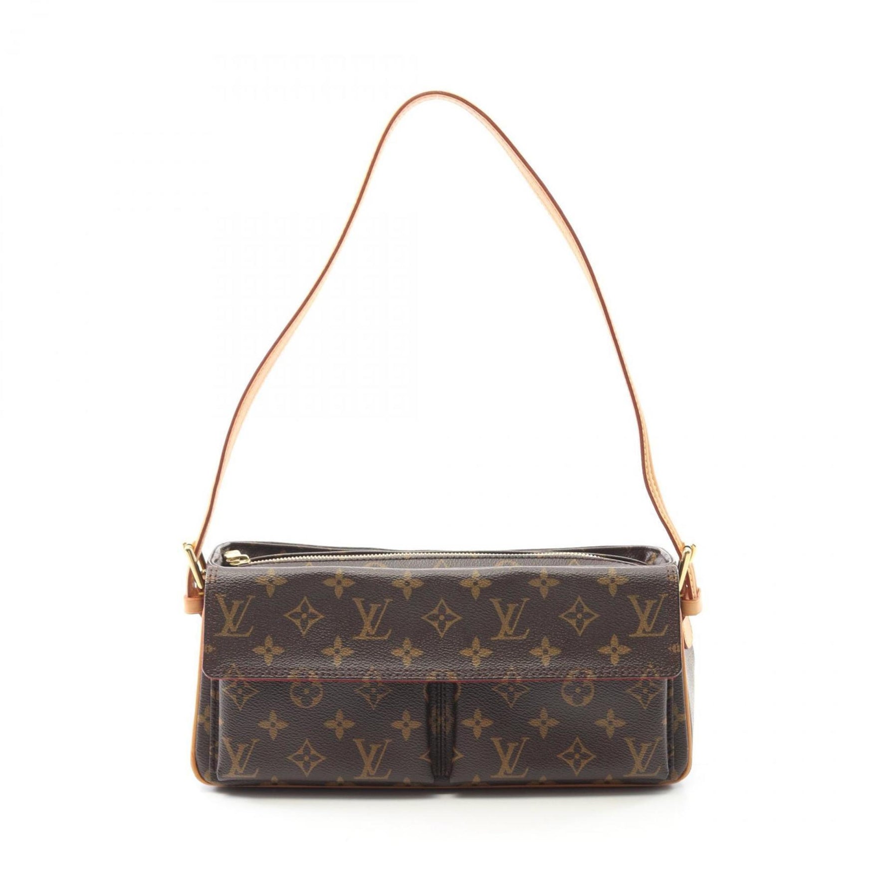 Louis Vuitton Viva Cite MM Monogram Shoulder Bag Coated Canvas Leather