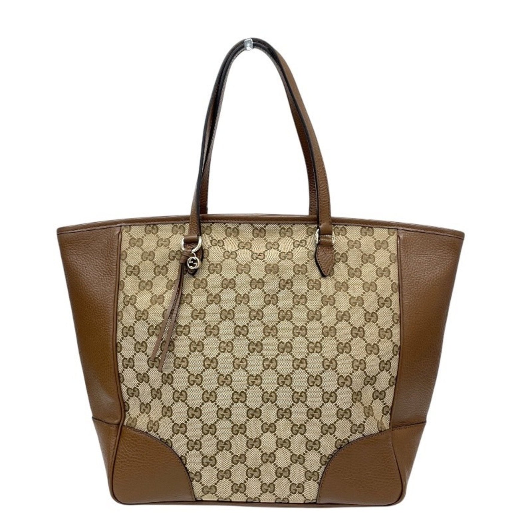 GUCCI Gucci Breeline Tote Bag GG Canvas Women's Handbag Beige Brown