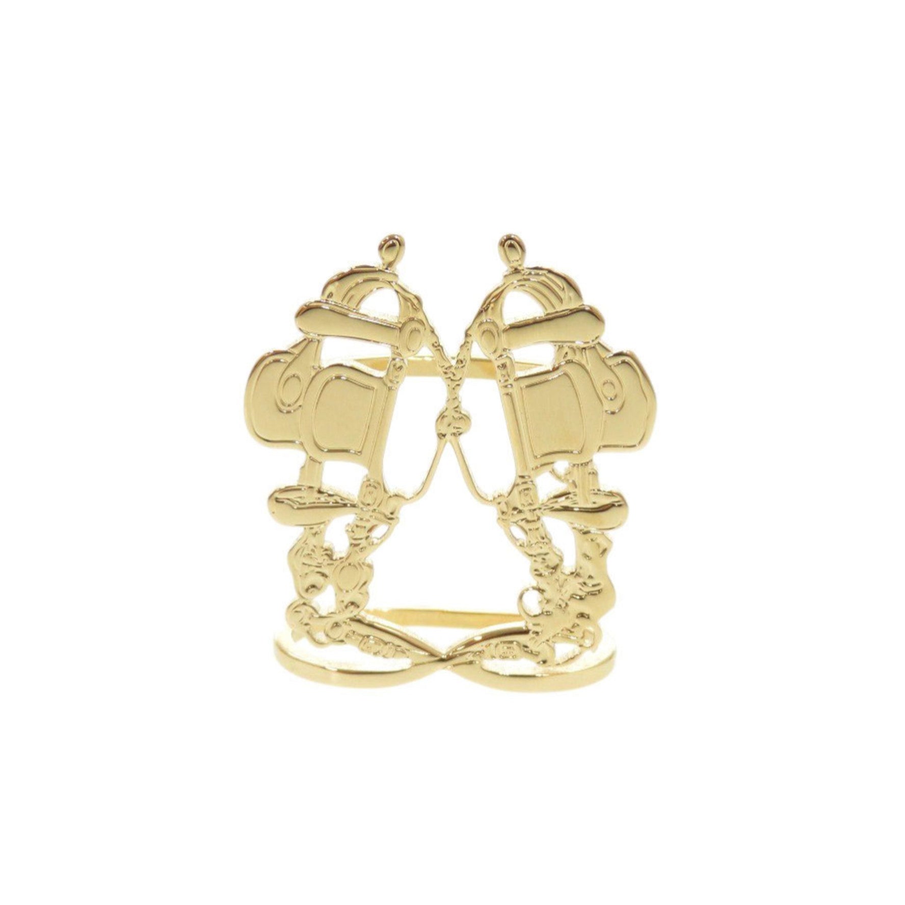 Unused Hermès Bride de Gala Metal Scarf Ring 0577 HERMES