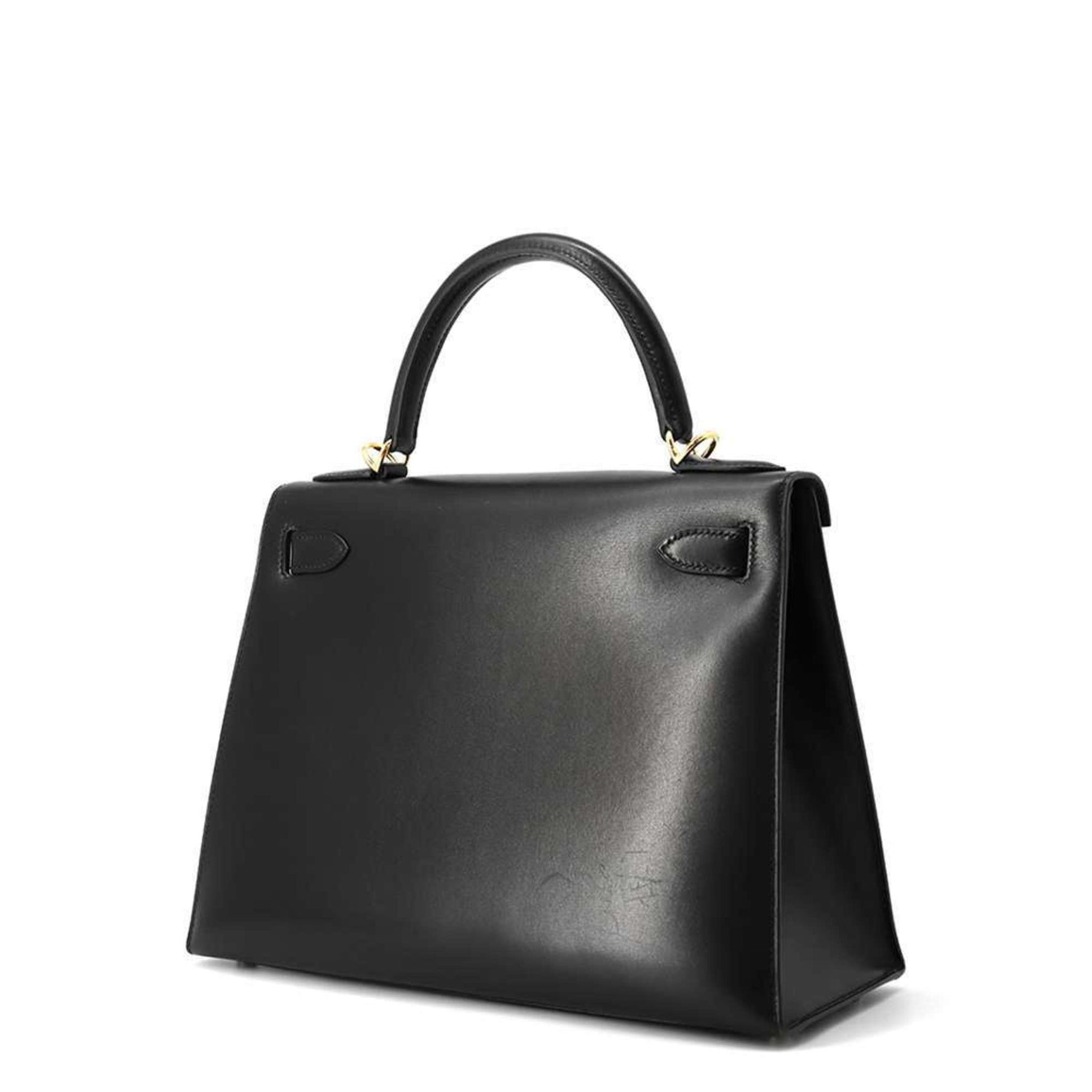 Hermes handbag Kelly 28, outer stitching, box calf, C stamp, bag