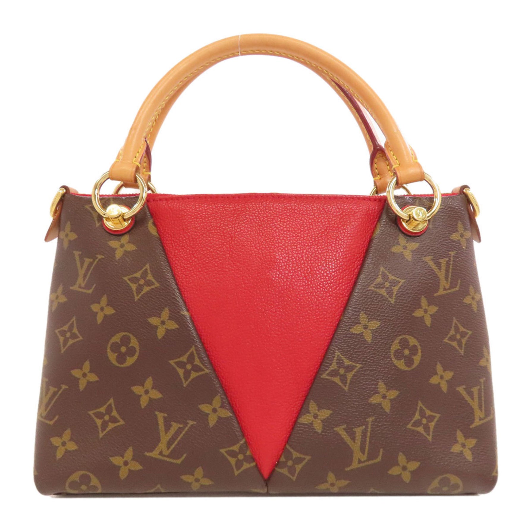 Louis Vuitton V Tote BB Handbag Monogram Canvas