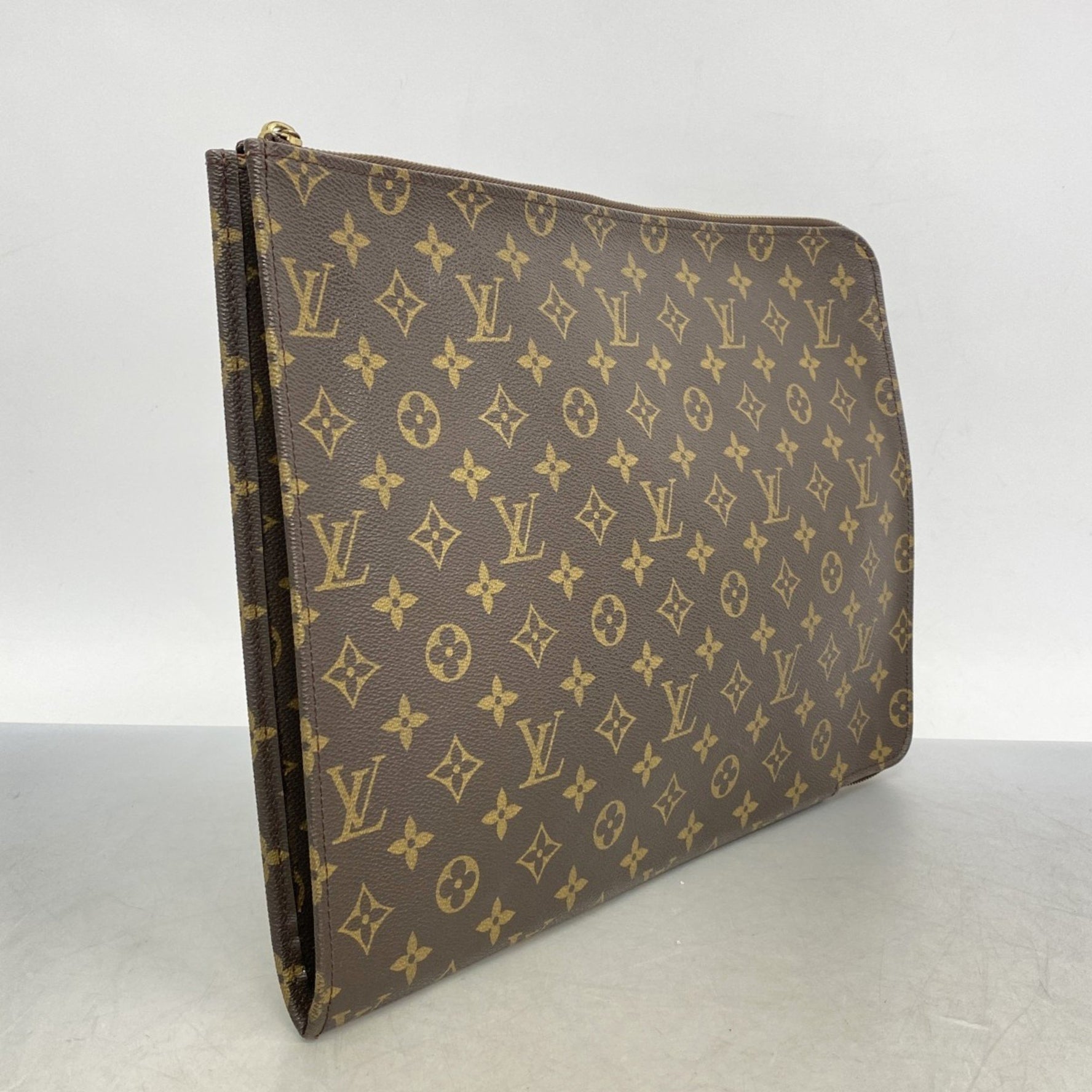 Louis Vuitton Monogram Poche Document Clutch Bag Men's/Women's