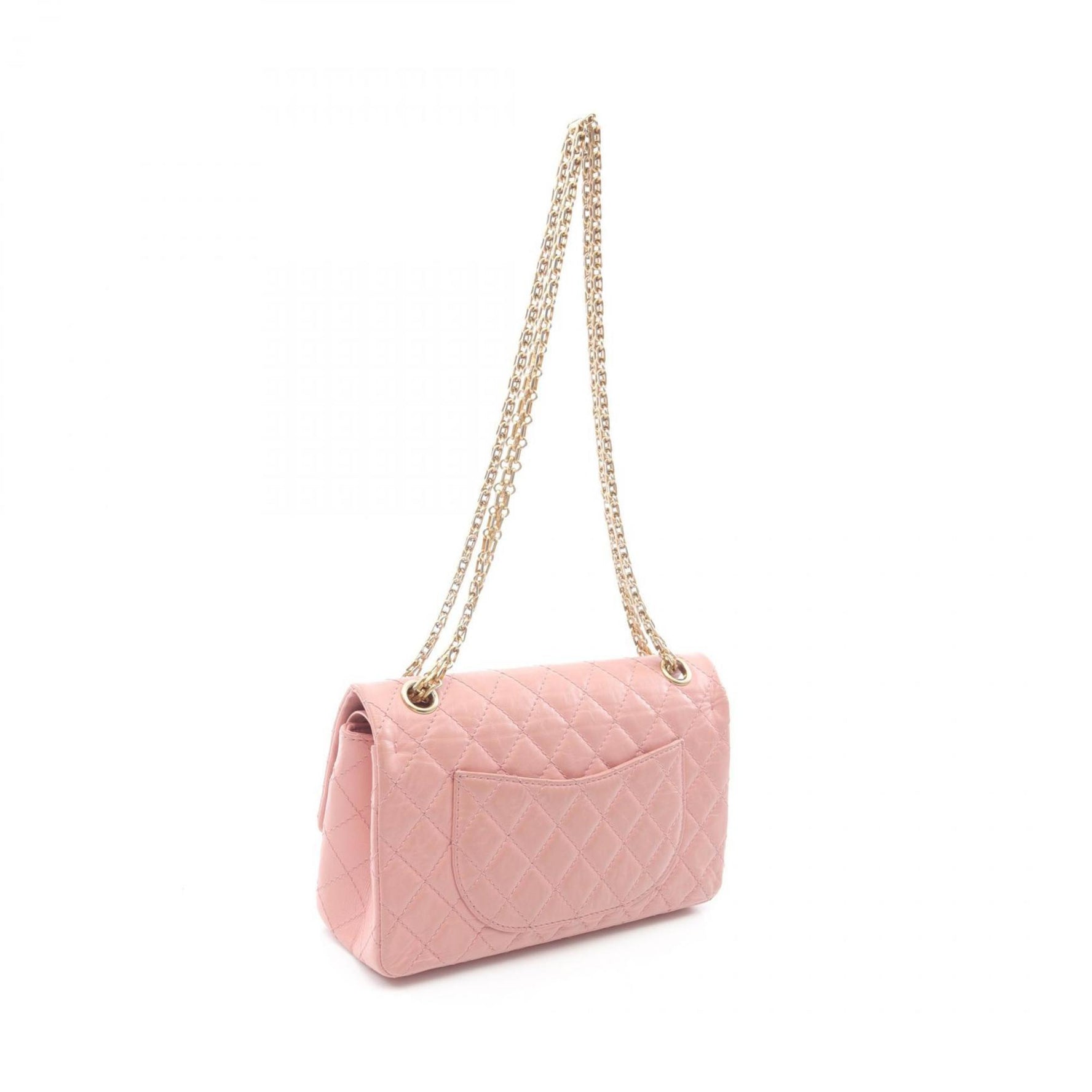 CHANEL 2.55 Matelasse Double Flap Shoulder Bag, Leather