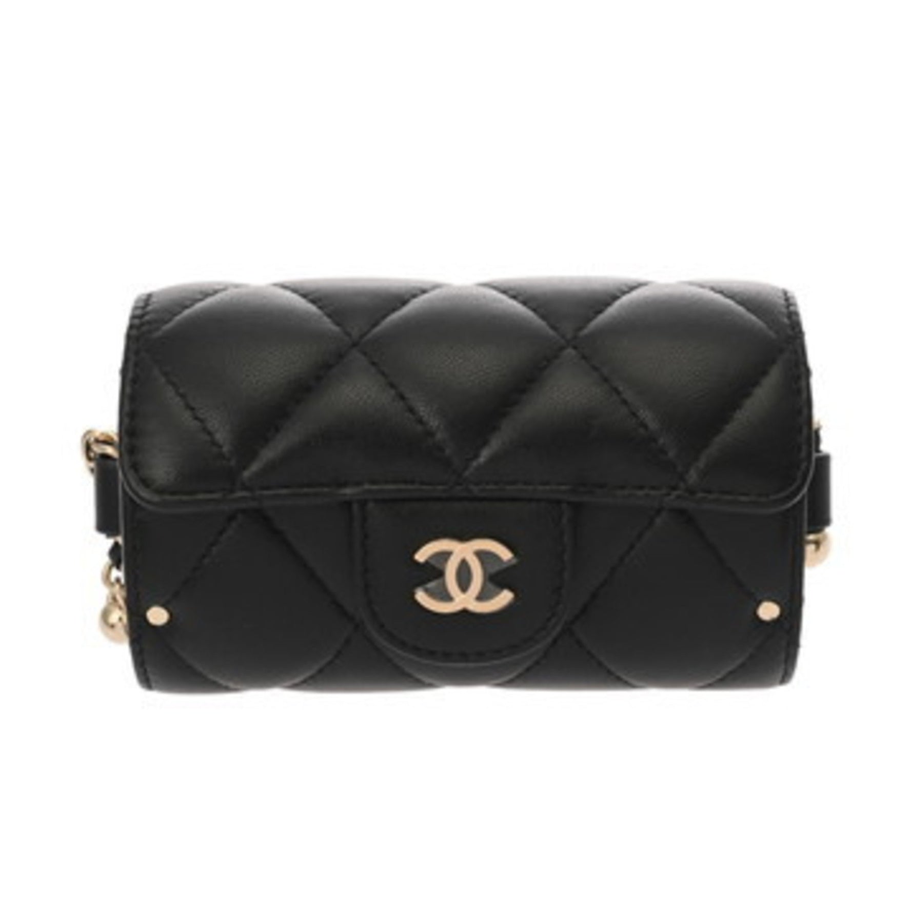 CHANEL Matelasse Mini Chain Pouch in Lambskin