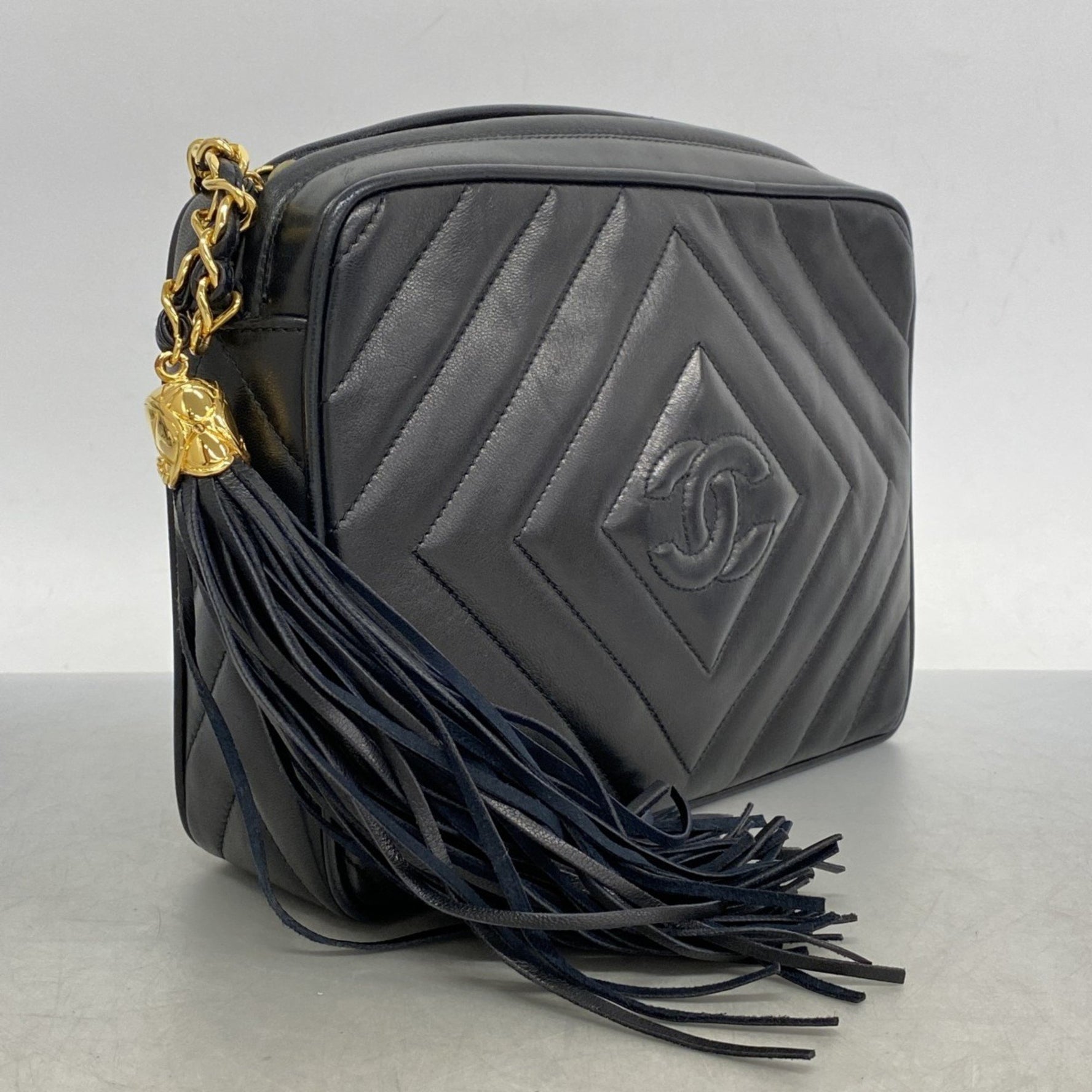Chanel Shoulder Bag with Matelasse Chain Bag, Lambskin