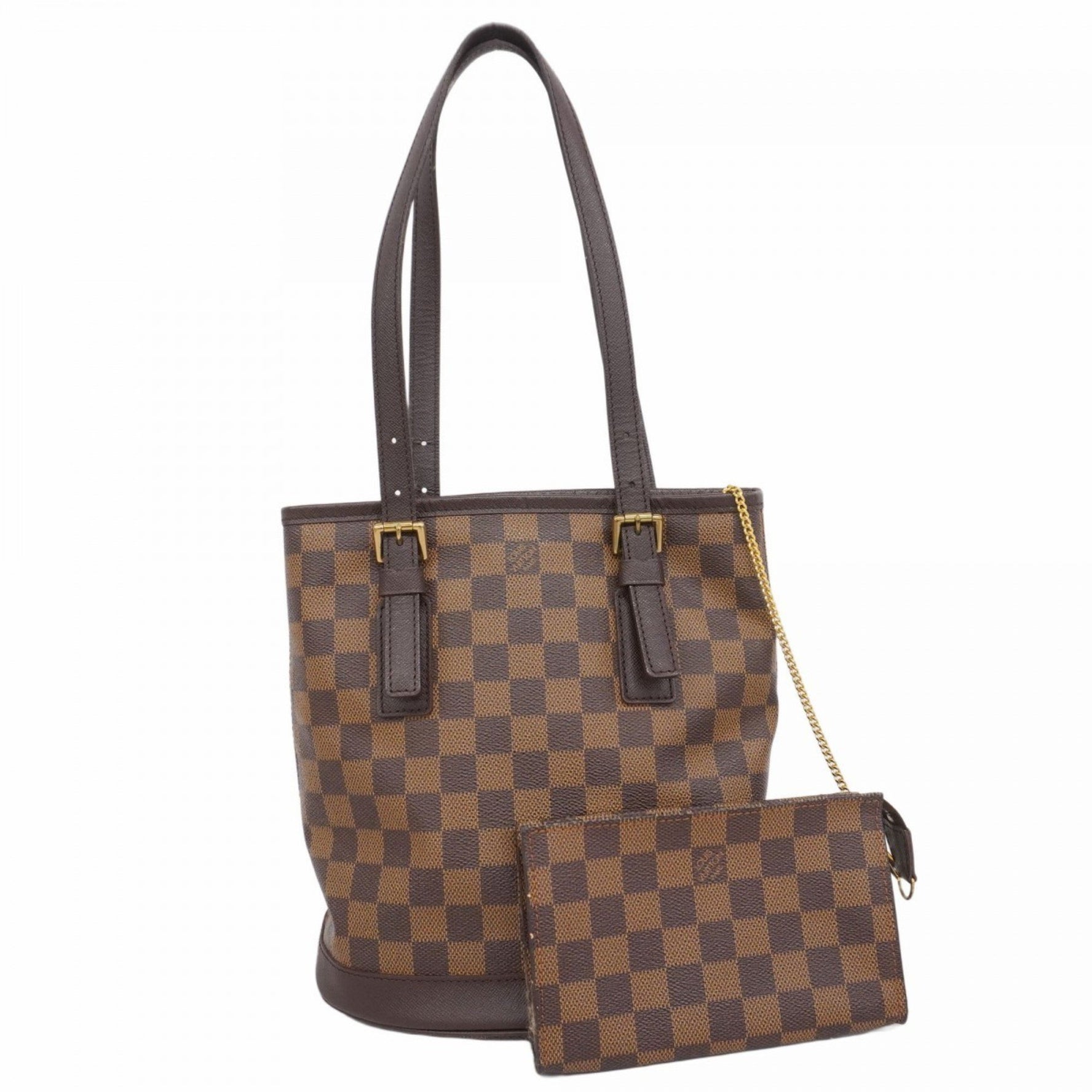 Louis Vuitton Damier Marais Shoulder Bag N42240 Ebene Women's