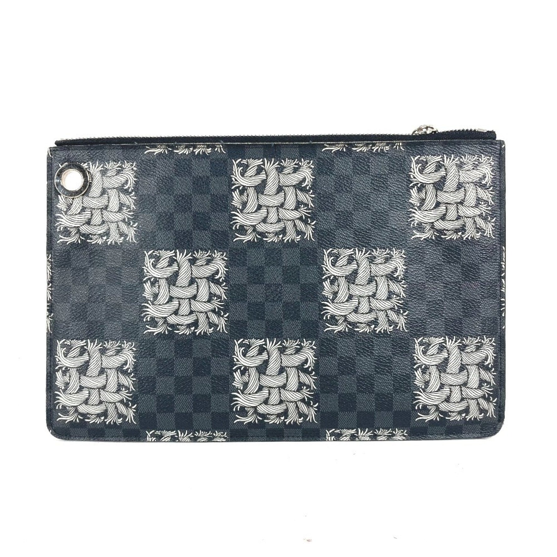 Louis Vuitton Damier Graphite Pochette Jour PM Christopher Nemeth Pouch Bag Clutch Canvas