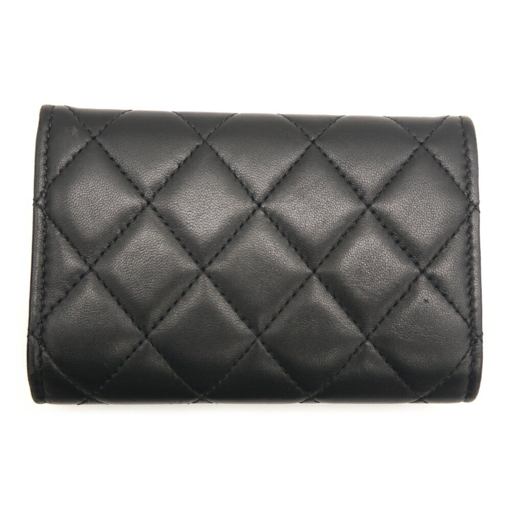 CHANEL Matelasse Lambskin Card Holder Business Case