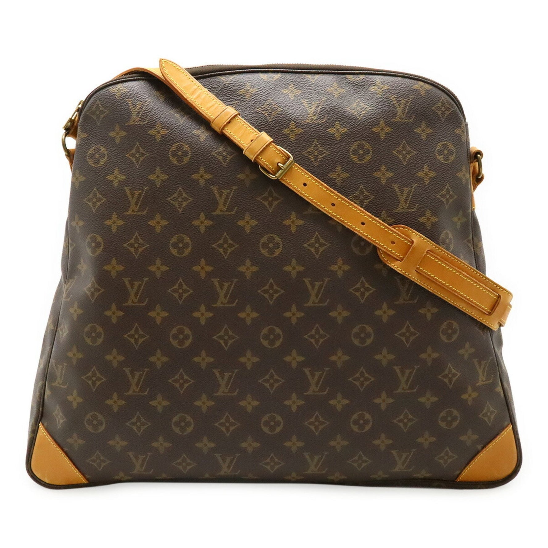 Louis Vuitton Monogram Sac Ballade Shoulder Bag Tote Dark Brown
