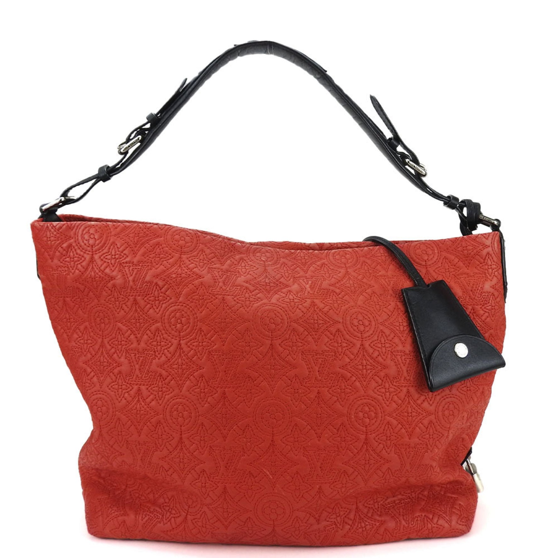 Louis Vuitton One Shoulder Bag Hobo GM Monogram Antia Red Black Ladies