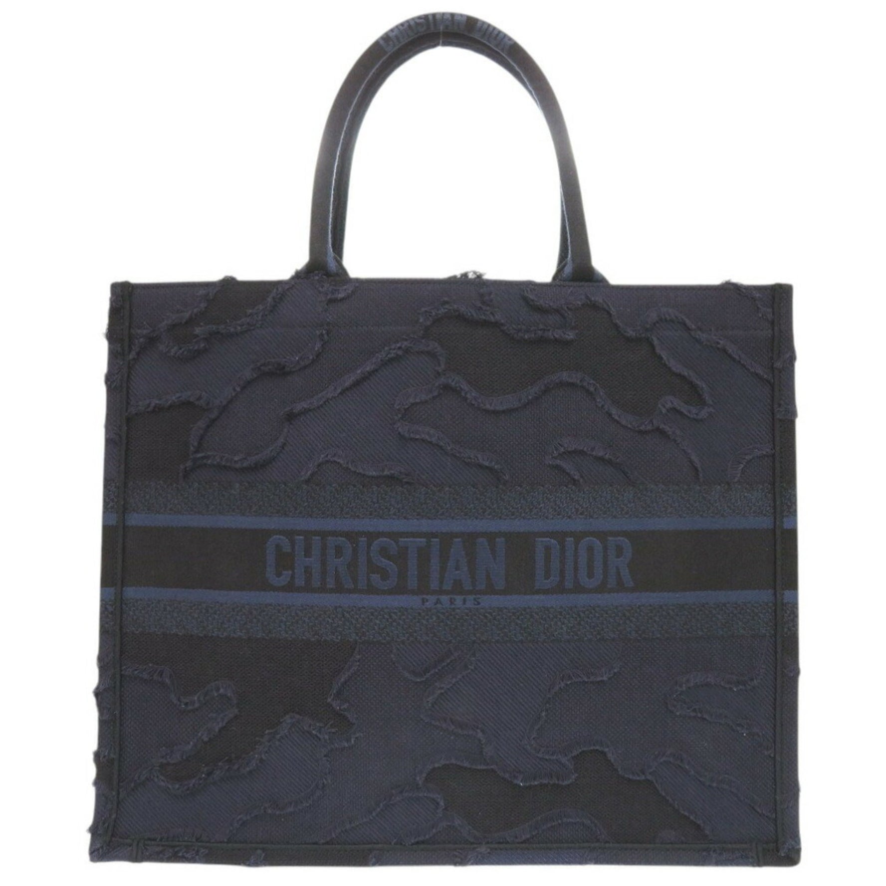 Christian Dior 2020 Resort Collection Book Tote Large Camouflage Canvas Bag