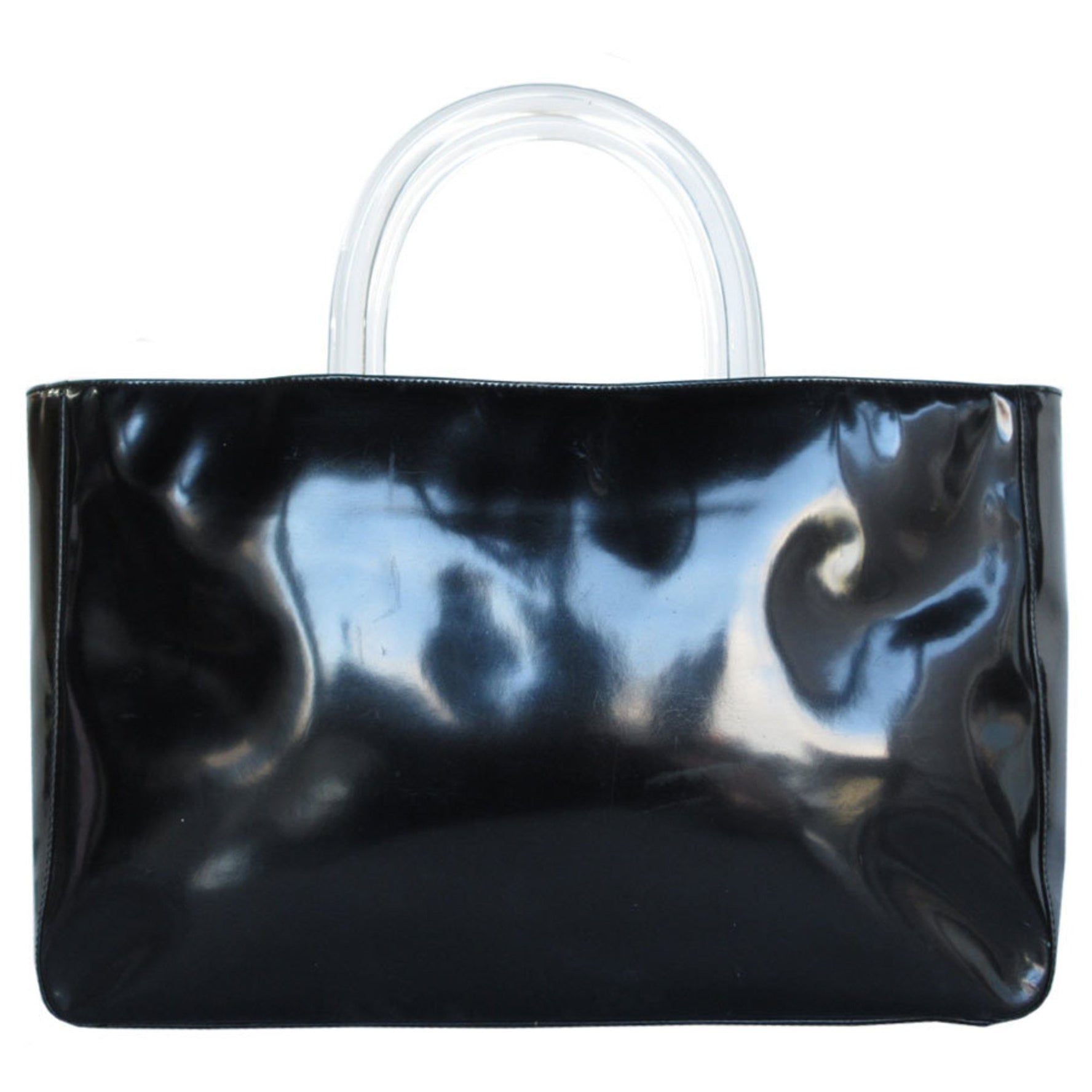 PRADA handbag leather plastic ladies