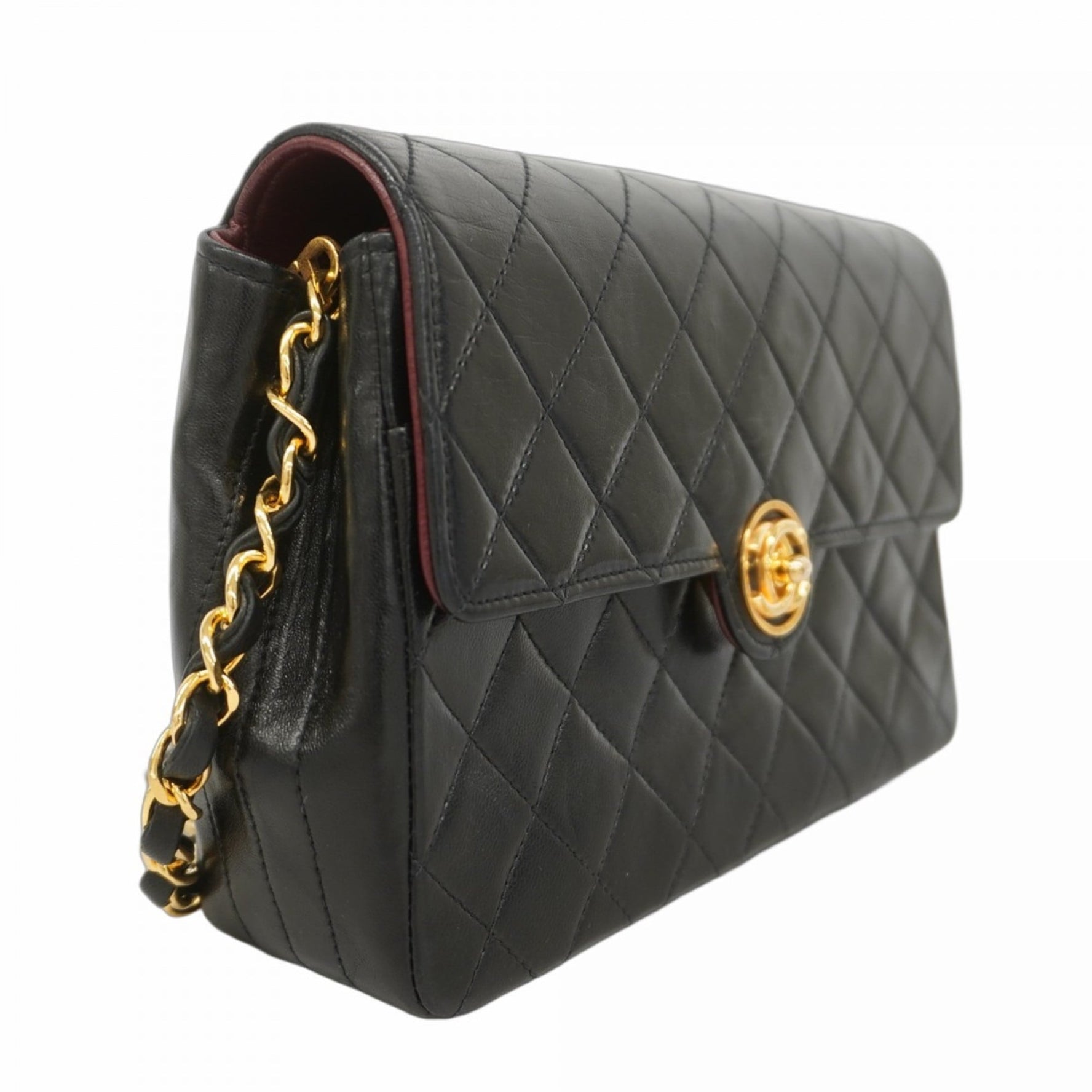 Chanel Matelasse Shoulder Bag with Chain Bag, Lambskin