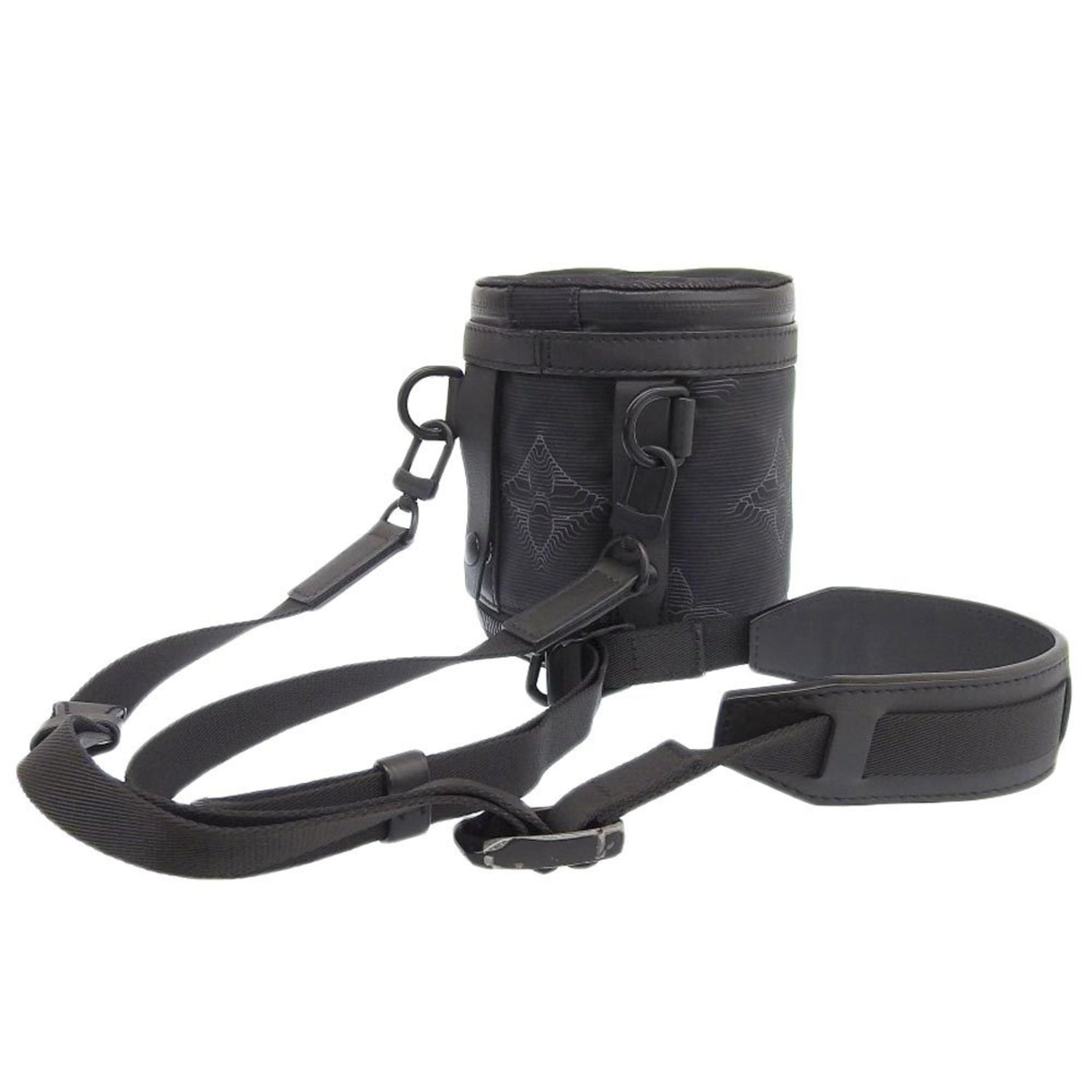 Louis Vuitton Expandable Porocheon Shoulder Bag Black Rainbow