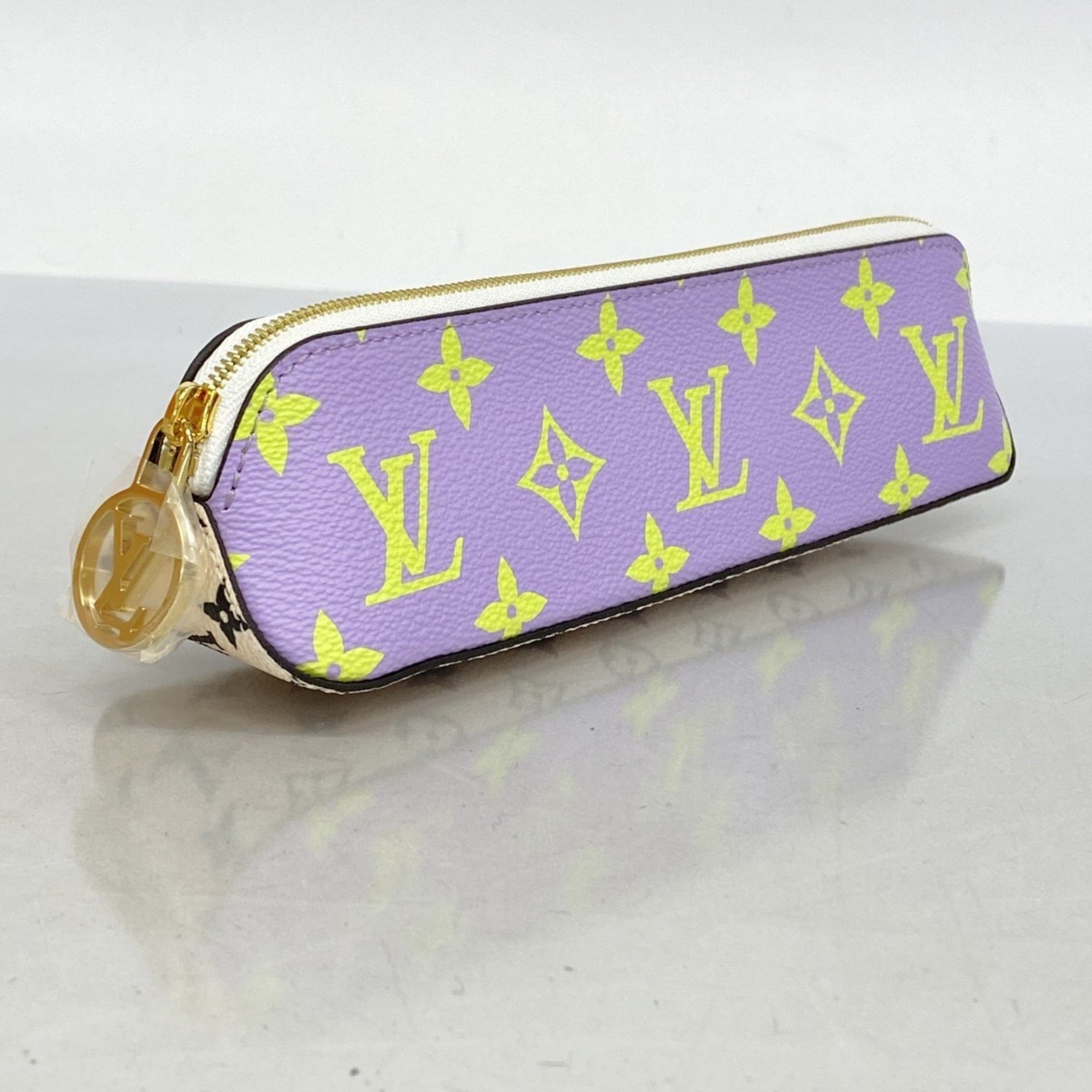 Louis Vuitton Giant Monogram Truth Elisabeth Pencil Case GI0376 Purple and White Women's