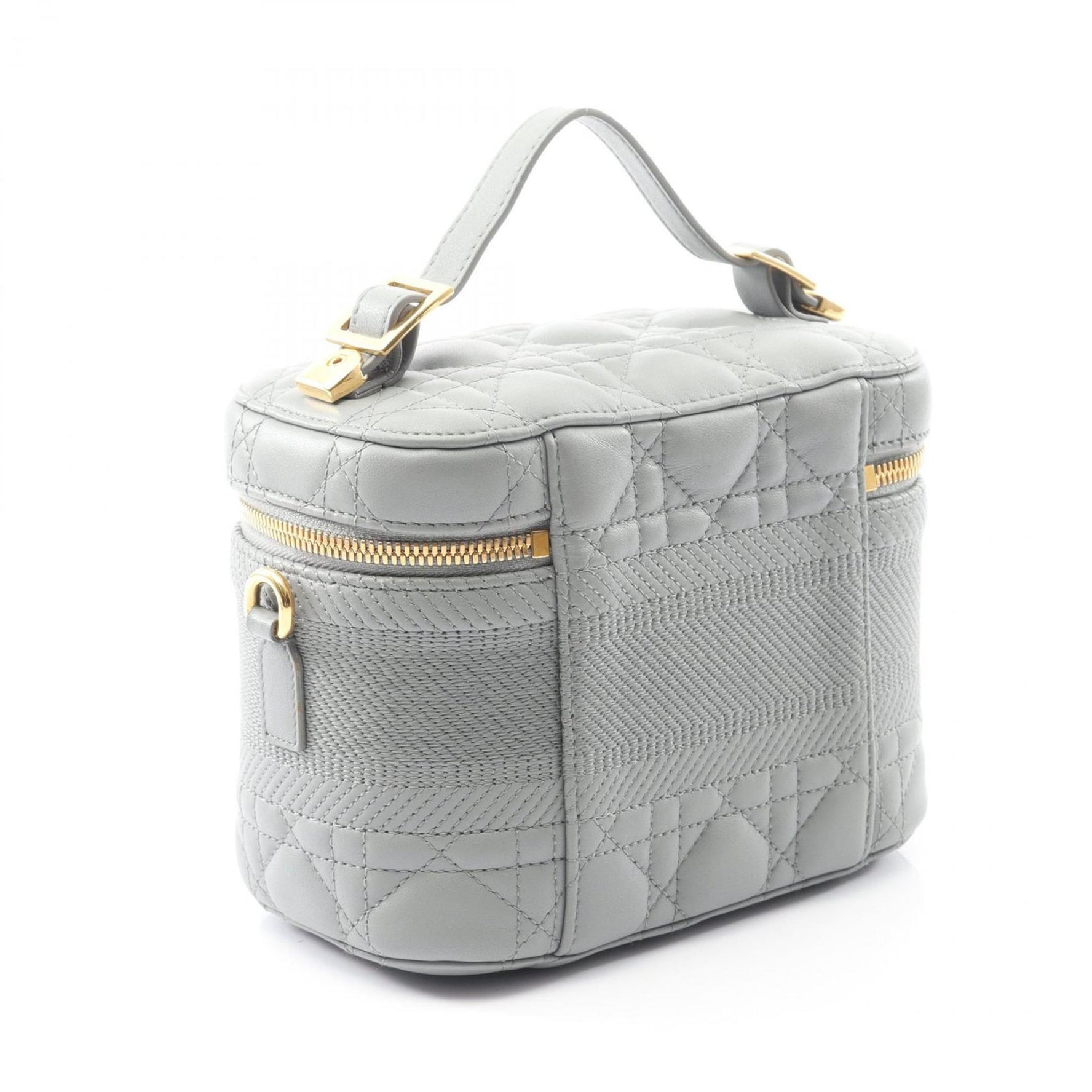 Christian Dior Dior DIORTRAVEL Small Vanity Cannage Handbag, Leather