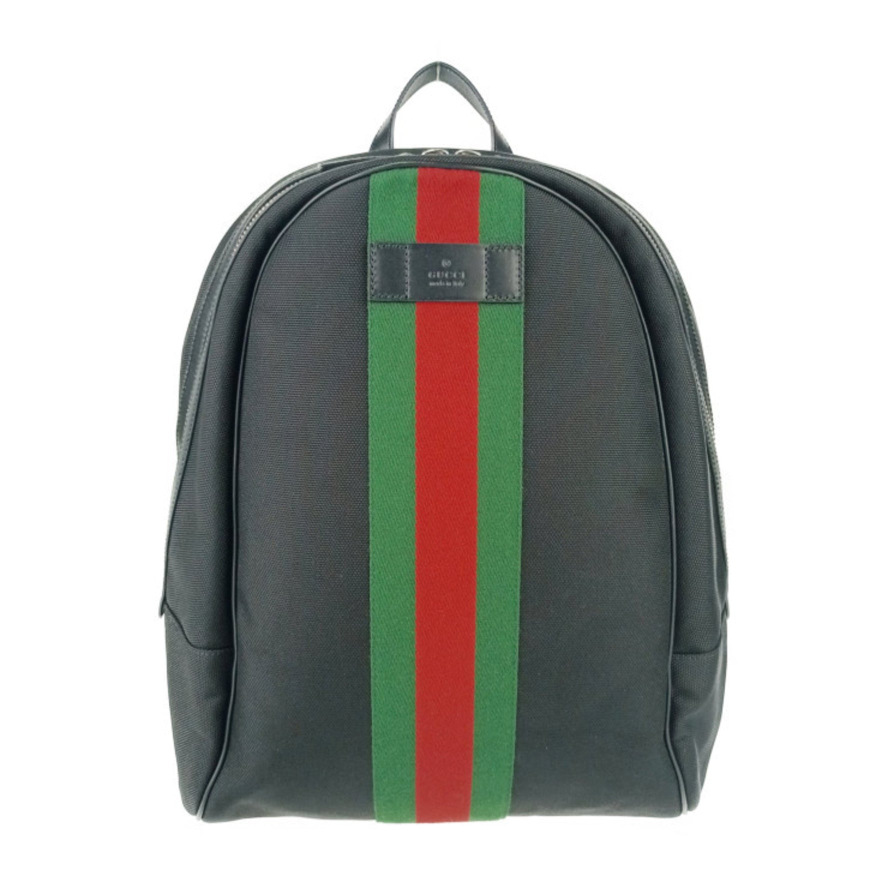 GUCCI Backpack Sherry Line Canvas Leather Men's Web Stripe