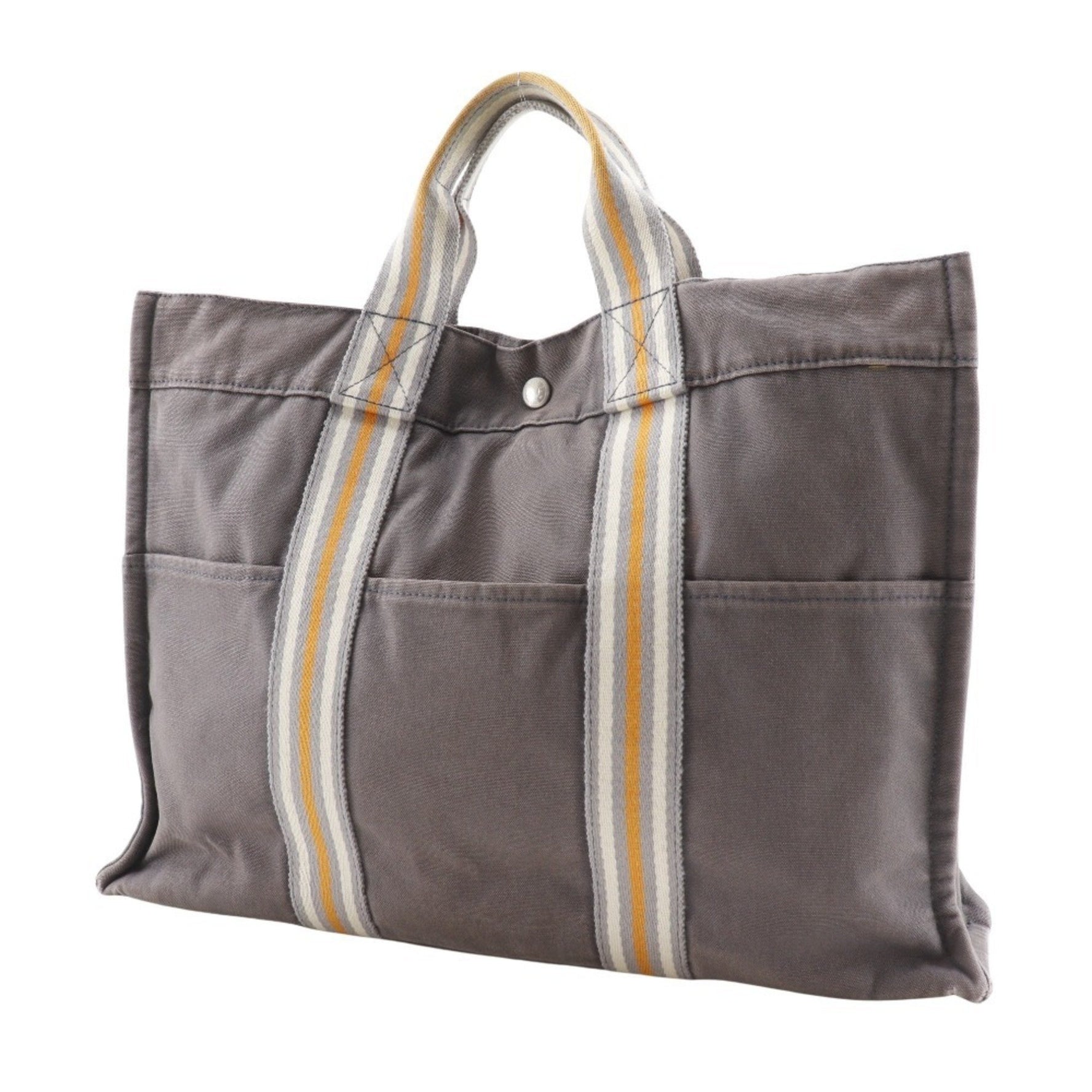 Hermes Hermès Fourre Tout MM Handbag, Ginza Exclusive, Cotton Canvas Tote Bag, Size, Snap Buttons, Unisex