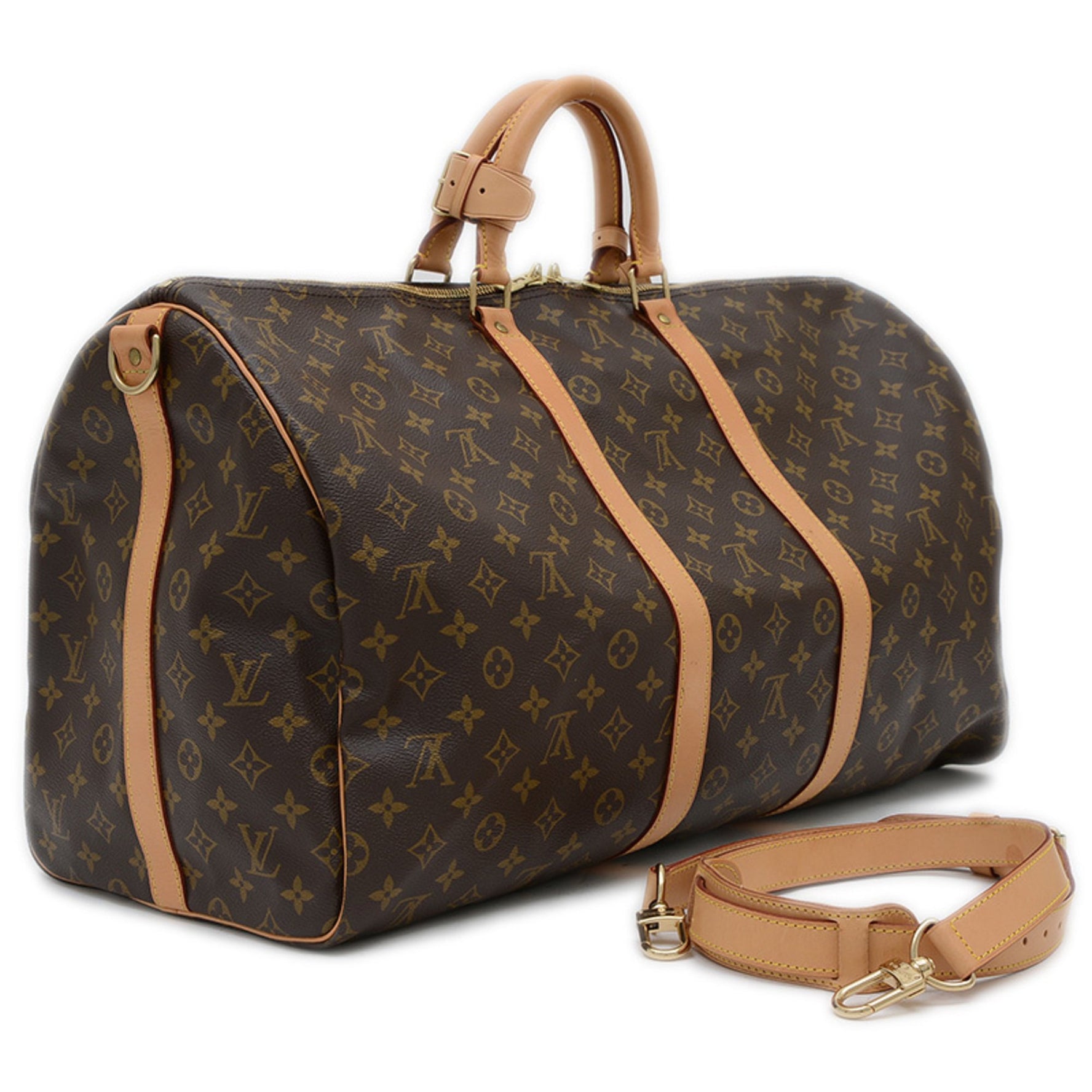 Louis Vuitton Monogram Keepall Bandouliere 55 Boston Bag M41414 BP