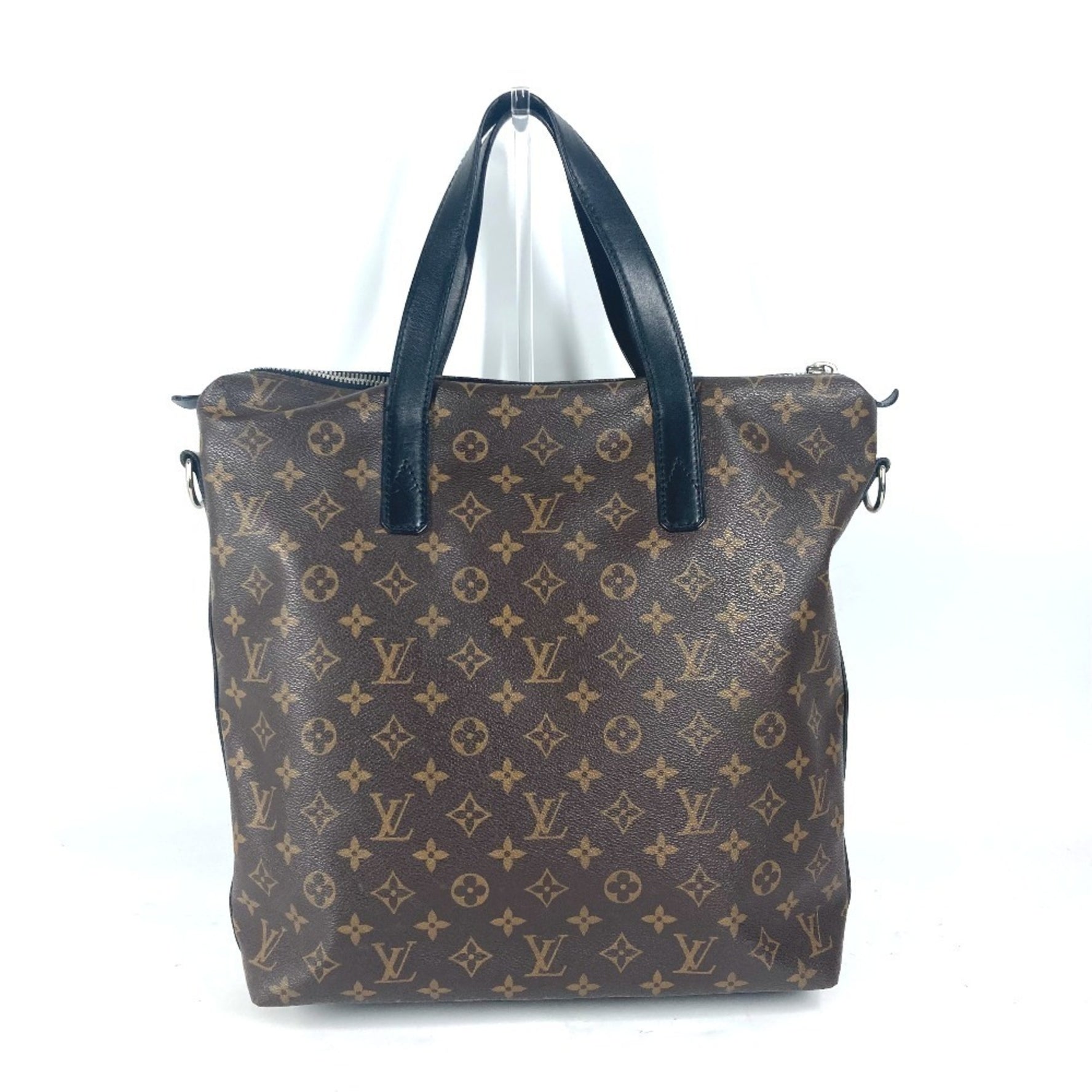 Louis Vuitton Monogram Macassar Kitan Business Bag Handbag Tote Canvas Men's Brown