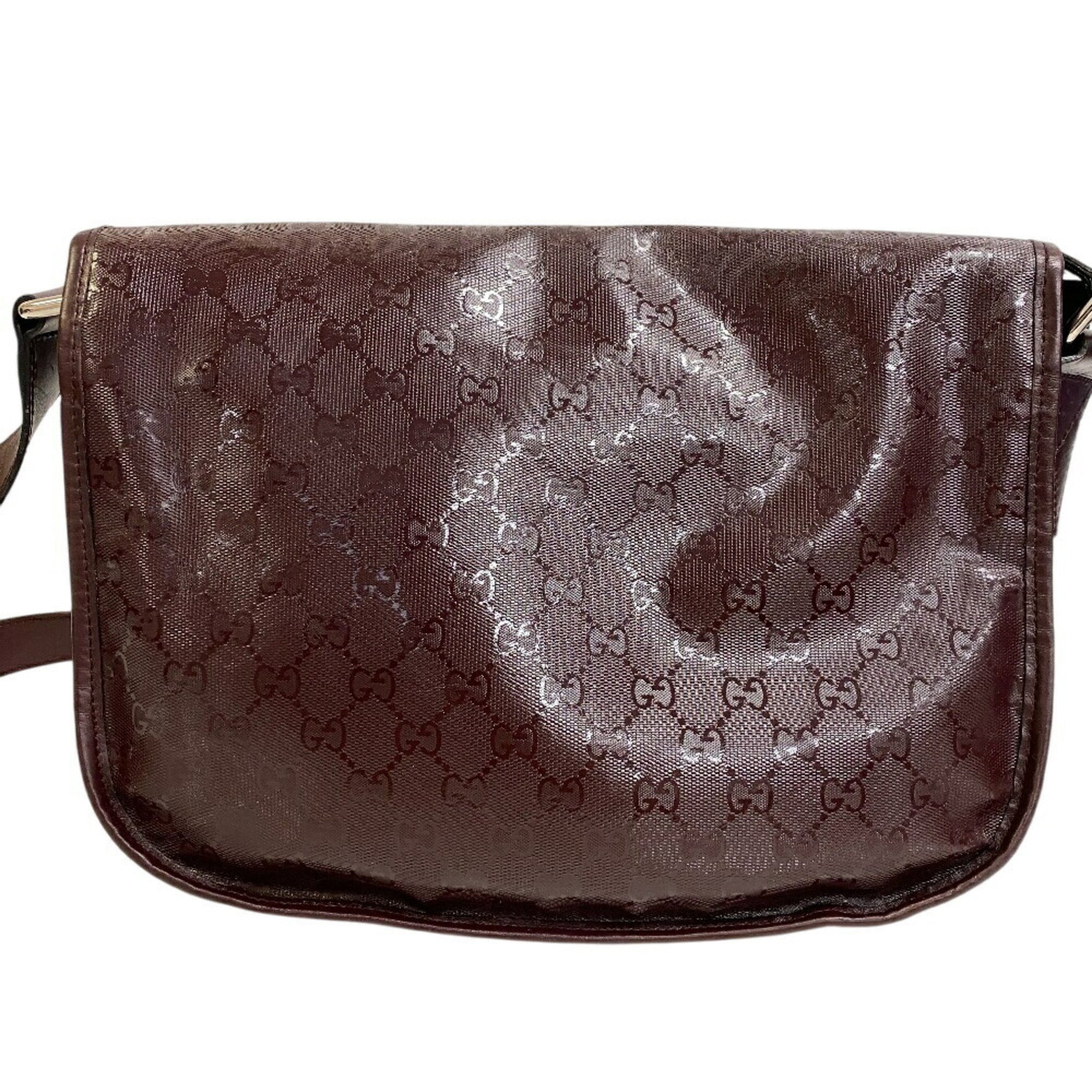 GUCCI Flap GG Imprime Shoulder Bag