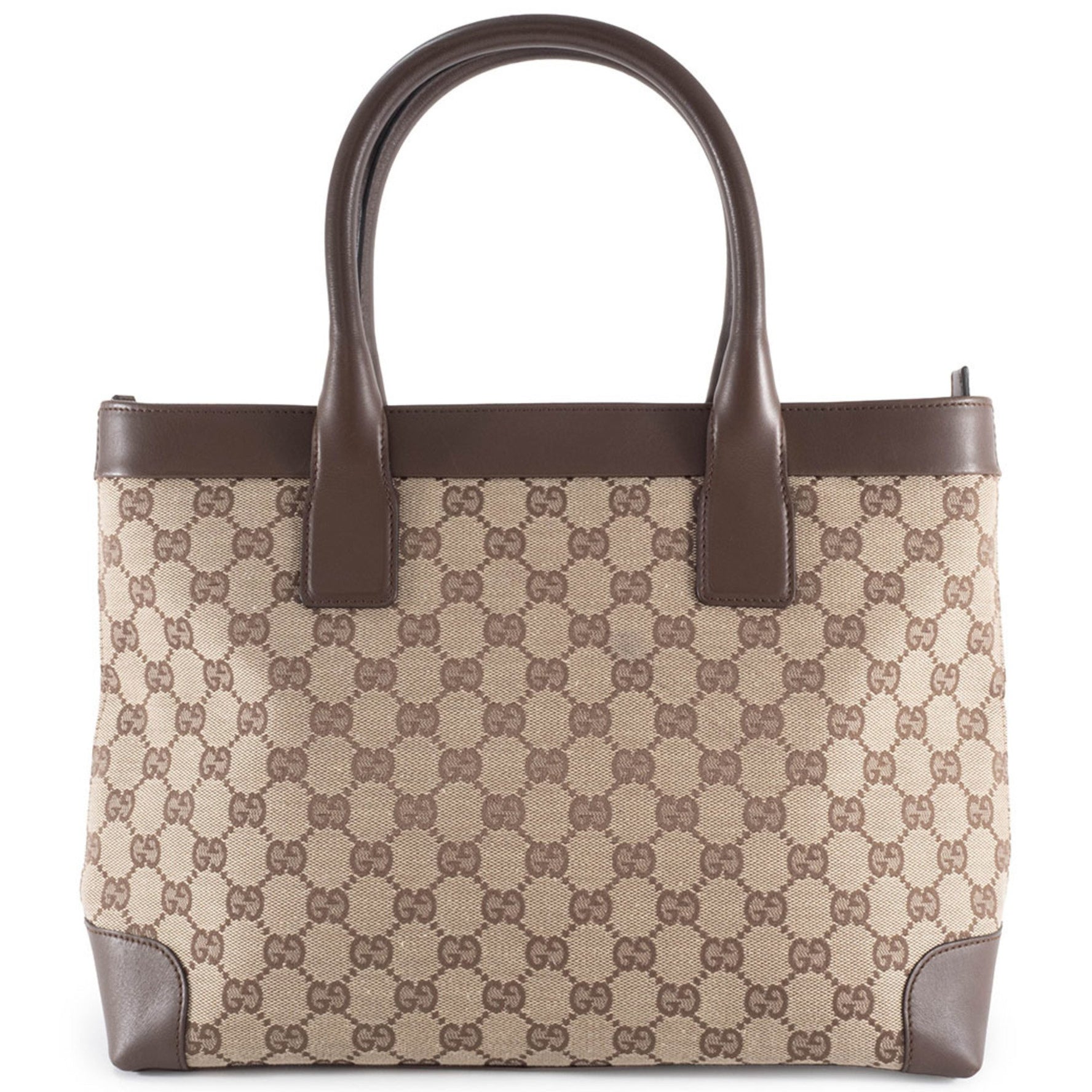 Gucci Tote Bag GG Canvas 002 1119 Beige Brown