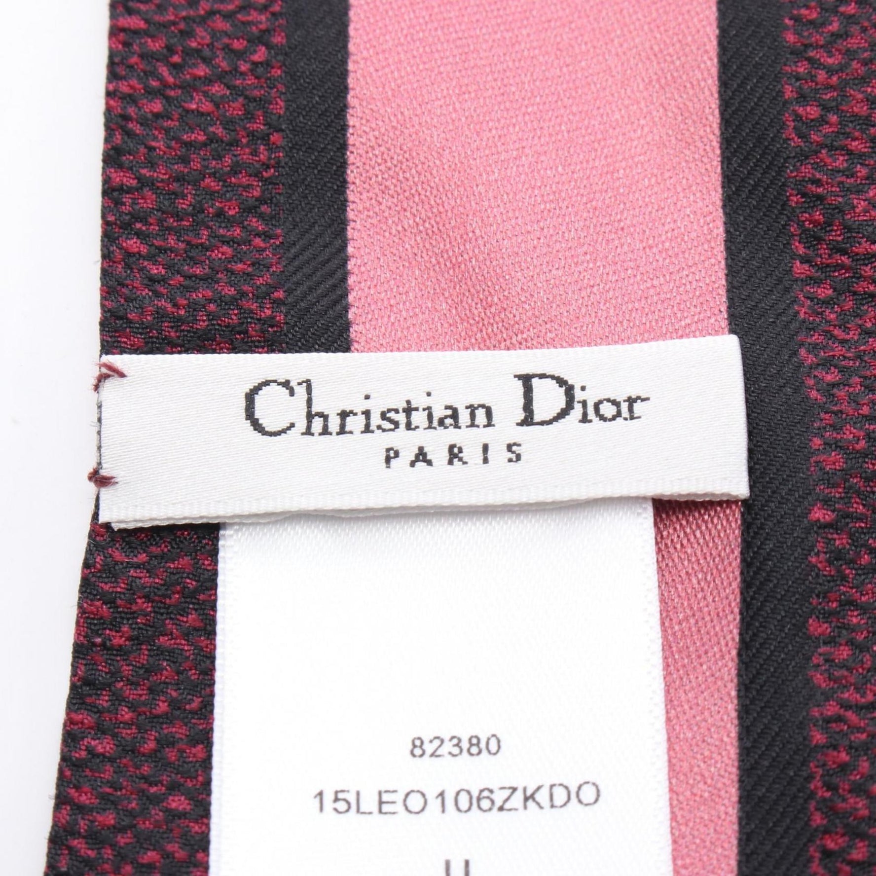 Christian Dior Dior Mitzah Silk Scarf in Bordeaux, Pink, and Multicolor
