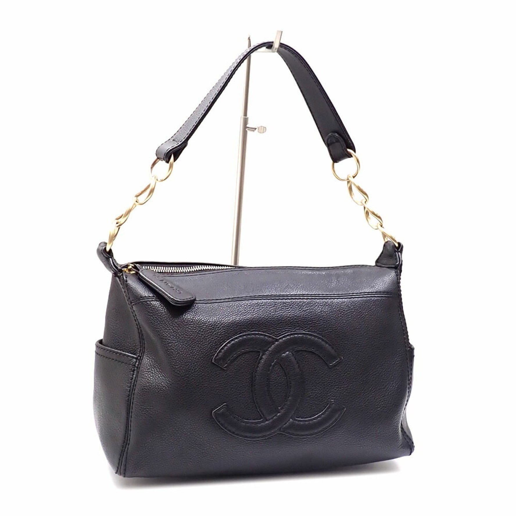 Chanel Bag Caviar Leather Coco Mark