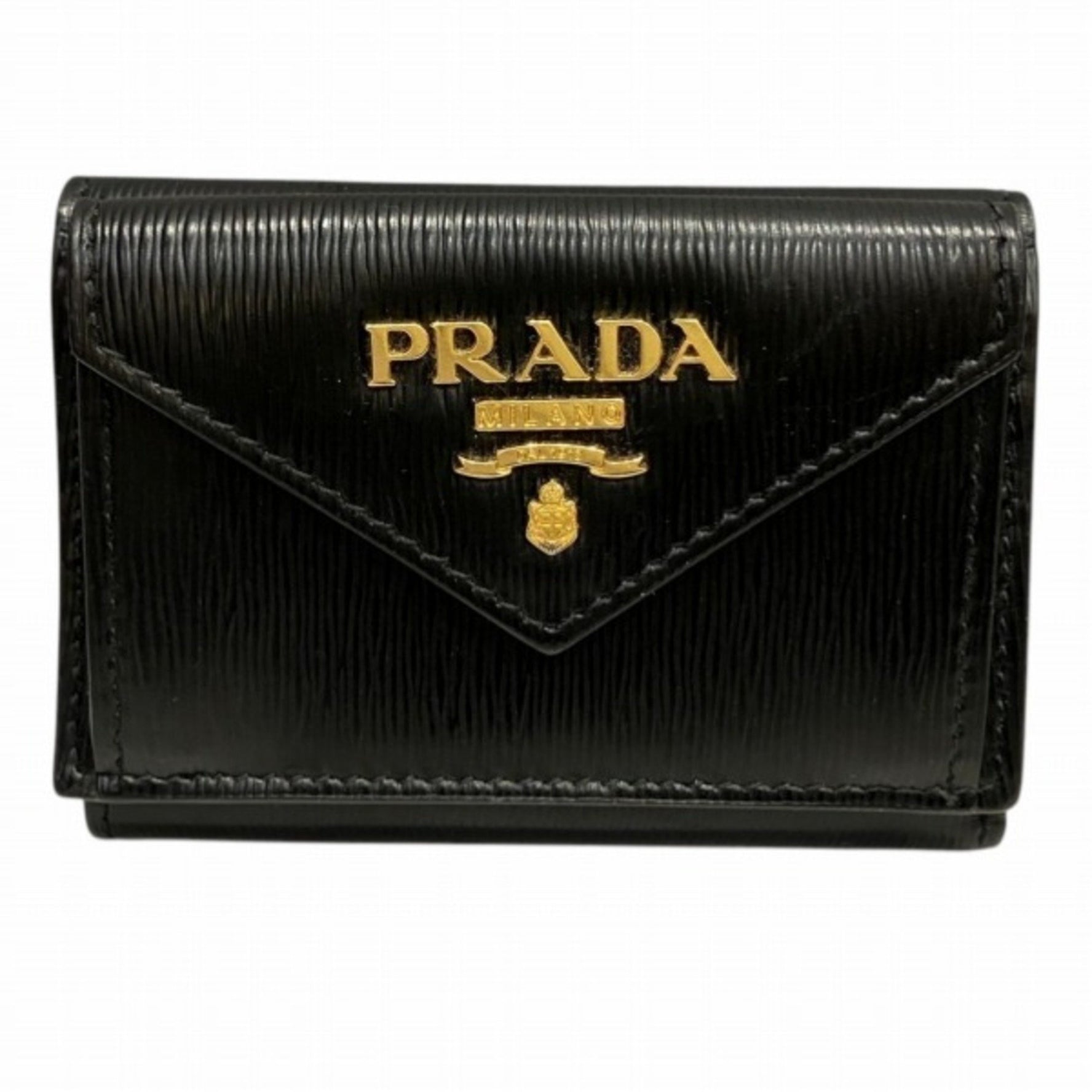 Prada Vitello Move Compact Wallet (1MH021) - Women's Tri-fold