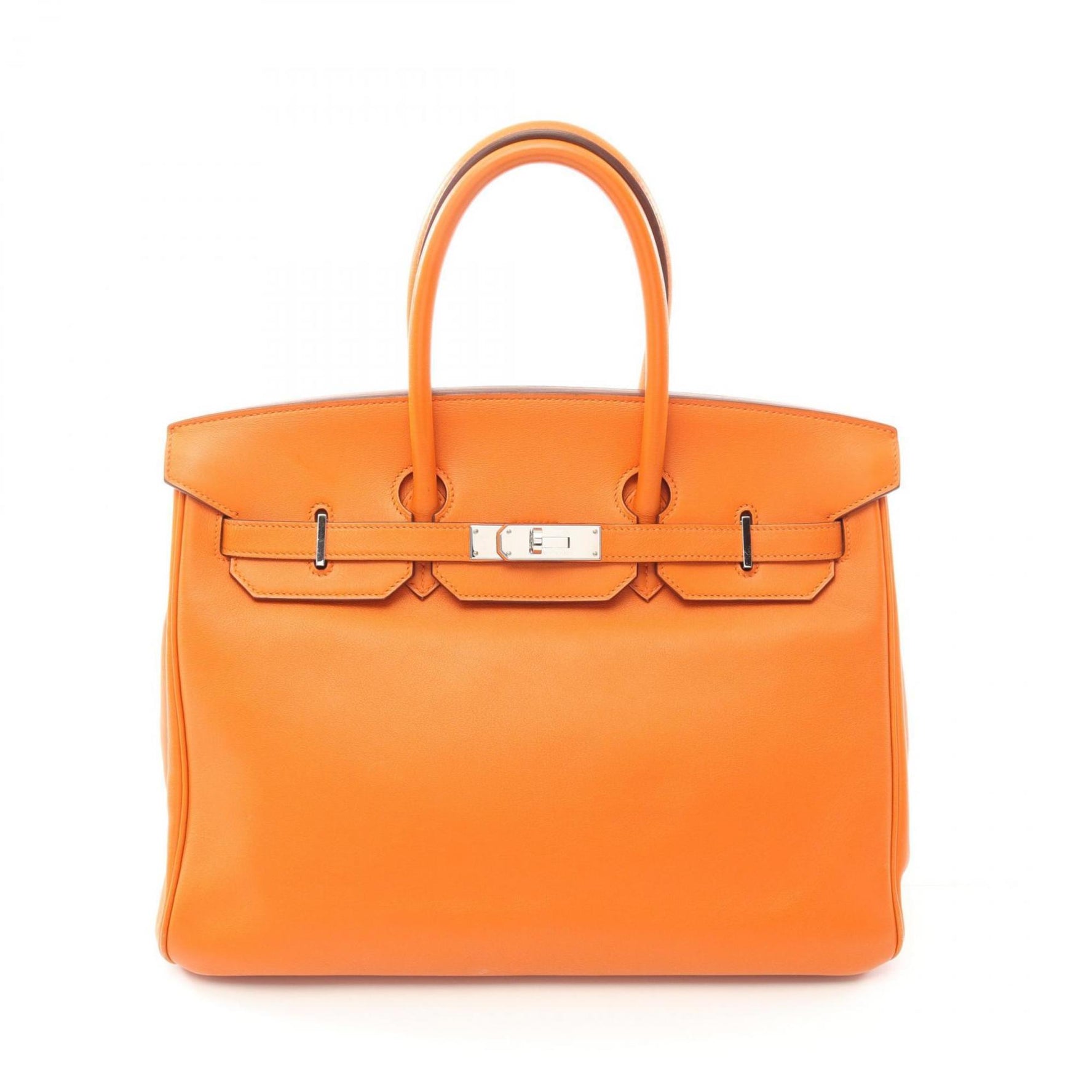 Hermes HERMES Birkin 35 Handbag Swift Leather Women's Orange