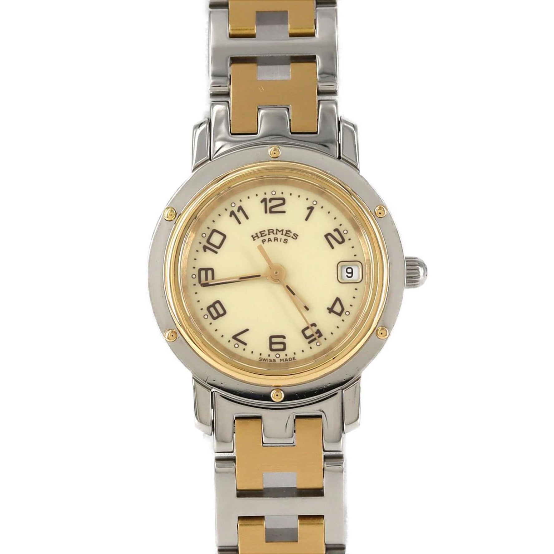 Hermès Clipper Two-tone SSxGP Quartz Watch
