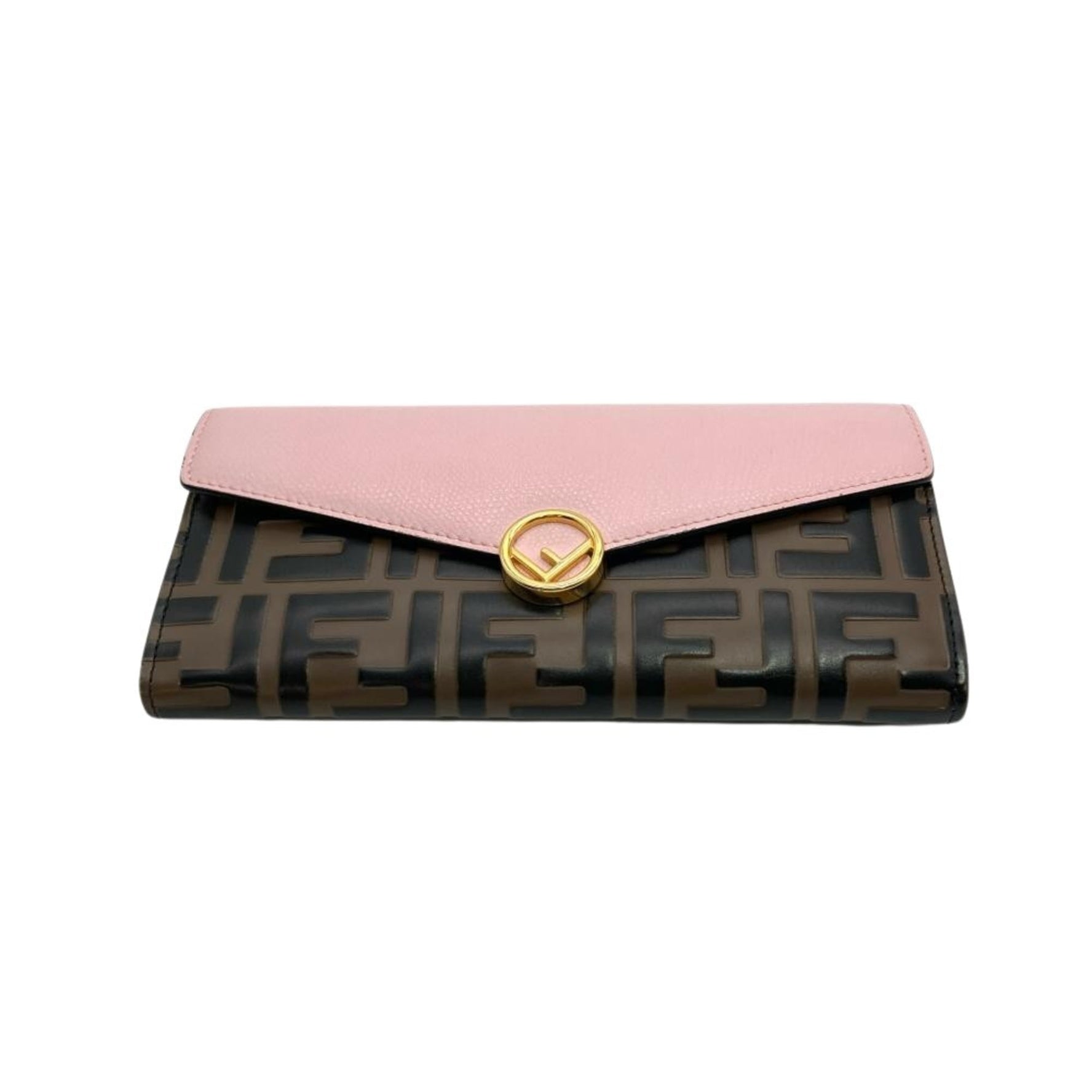 Fendi Zucca F's Leather Long Wallet