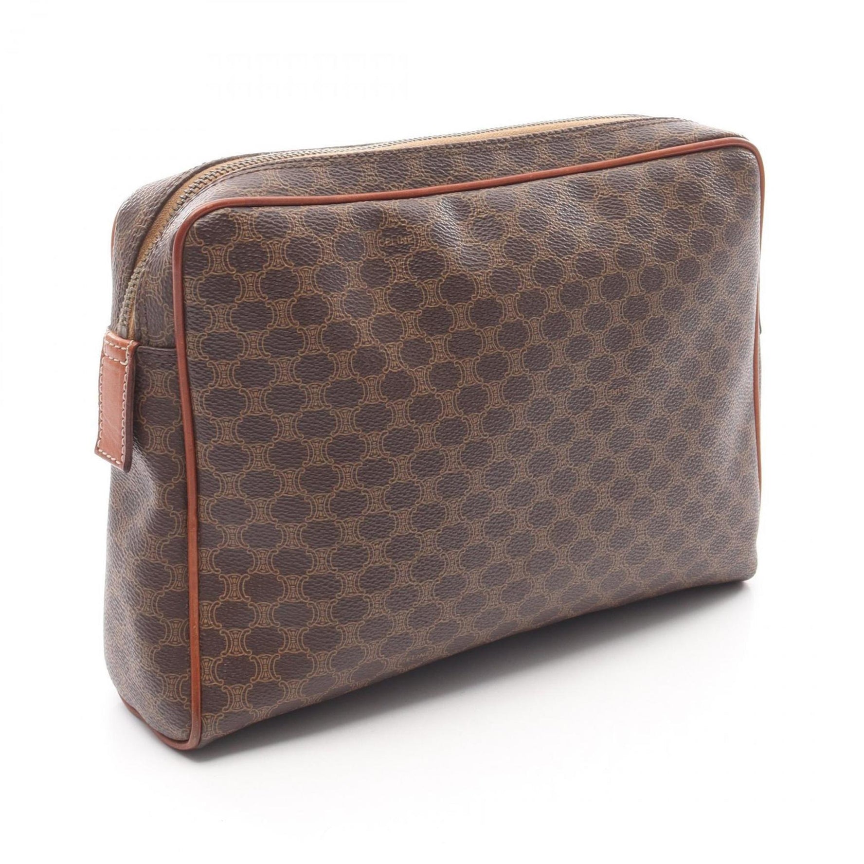Celine Macadam Second Bag/Clutch Bag, PVC-Coated Canvas and Leather