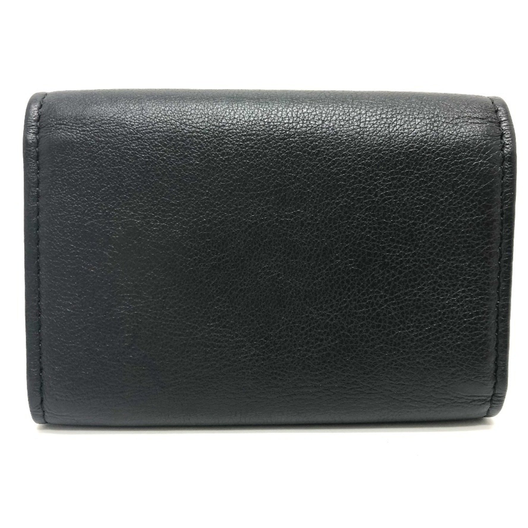 CHANEL Coco Mark key case, leather, black