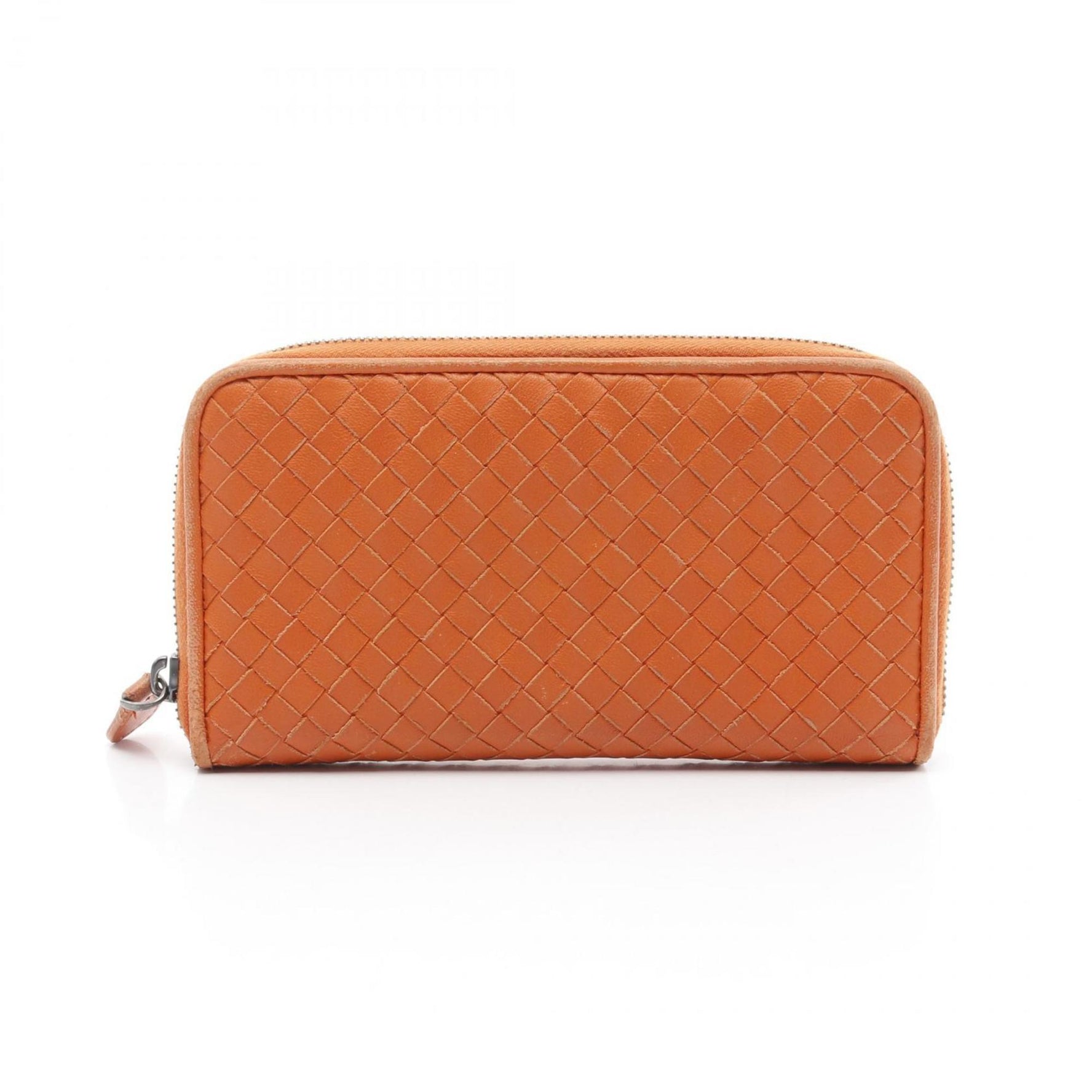 BOTTEGA VENETA Intrecciato Round Long Wallet Leather