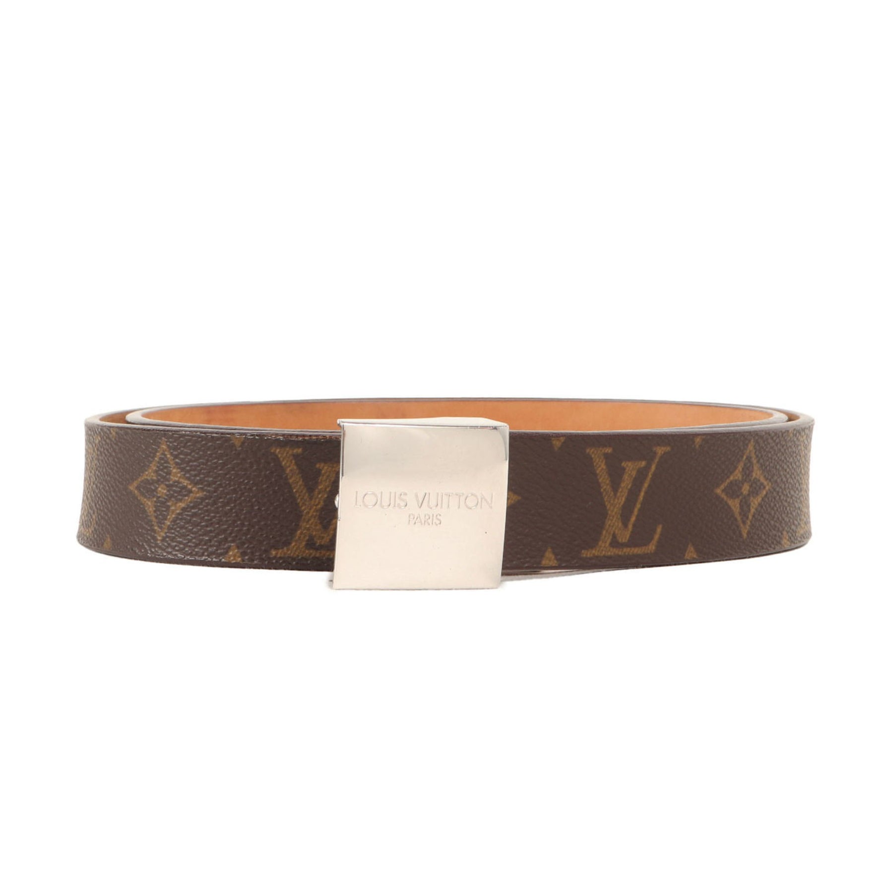 Louis Vuitton Belt Monogram Santur Carre Brown