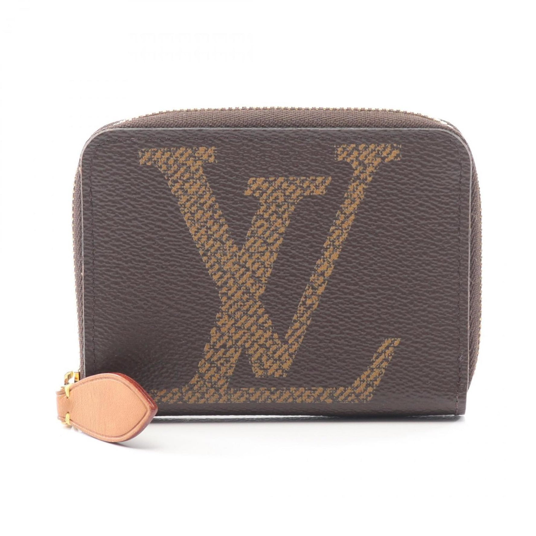 Louis Vuitton Zippy Coin Purse, Monogram Giant, Leather